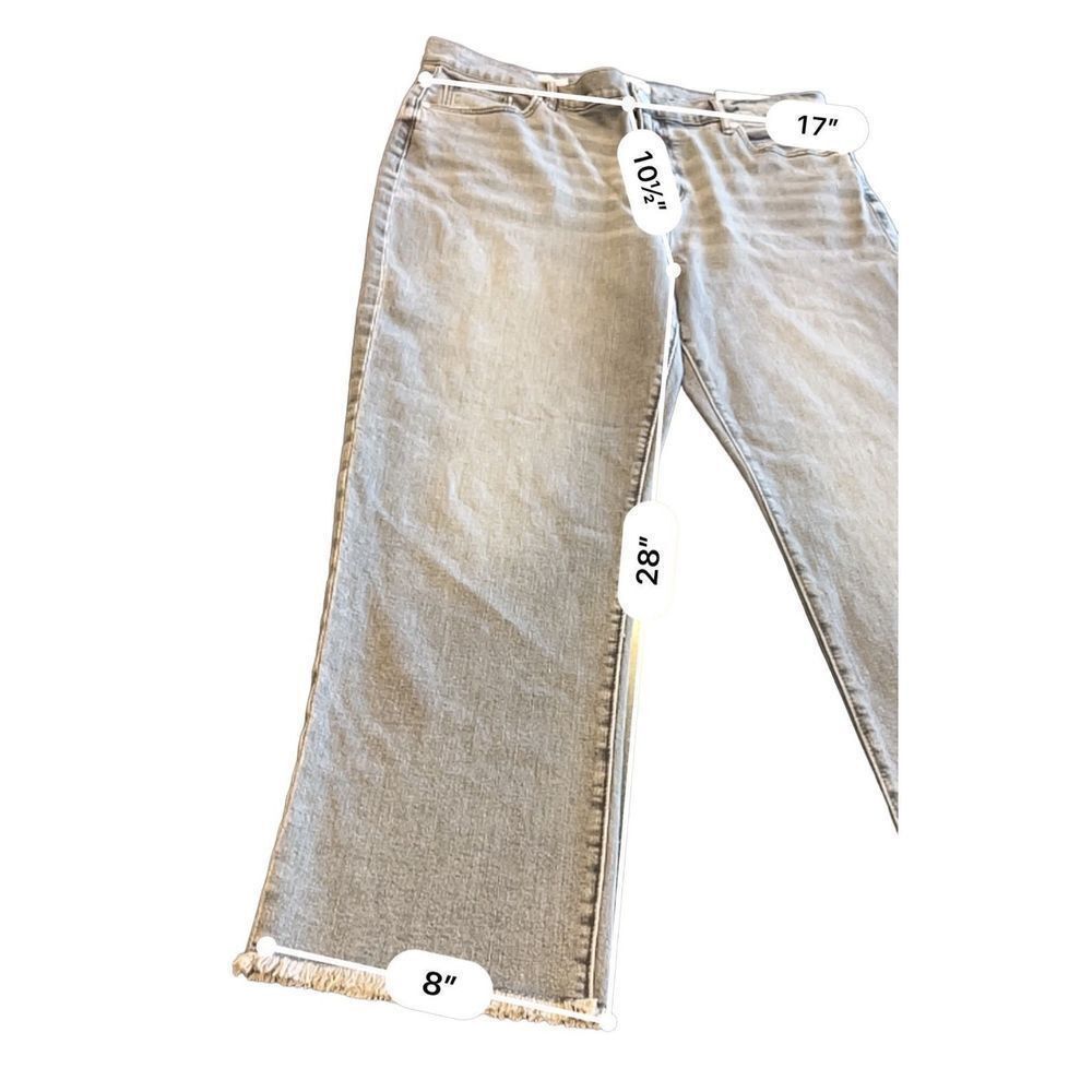 Loft LOFT MID RISE STRAIGHT JEANS SIZE 14 Size 36" / US 14 / IT 50 - 3 Thumbnail