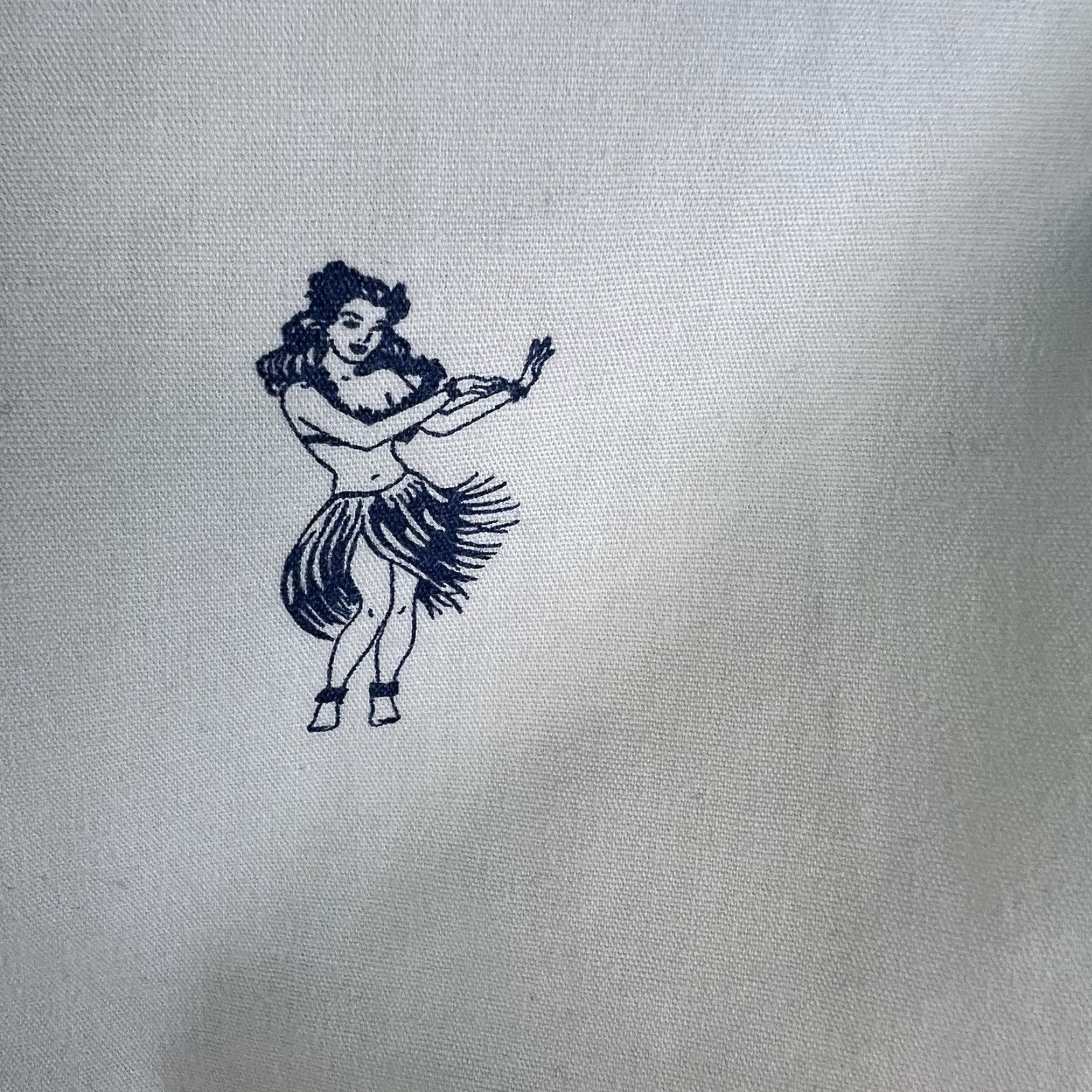 Tommy Bahama VINTAGE Tommy Bahama Hula Girl Buttoned Up Shirt Men’s Size M White/Blue Short Sleeve Size US M / EU 48-50 / 2 - 4 Thumbnail