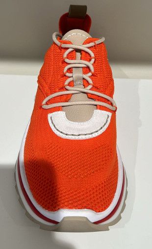 Salvatore Ferragamo o1s1rm0924 Nima Knit Running Low-Top Sneakers in Orange Size US 10 / EU 43 - 3 Thumbnail