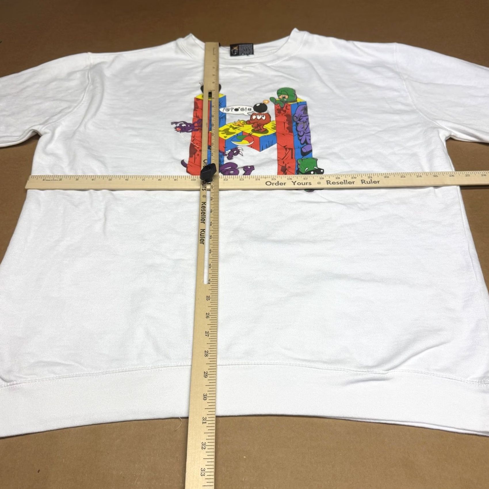 The Hundreds The Hundreds Sweatshirt Mens 2XL White Cartoon Graphic Fleece Pullover Crewneck Size US XXL / EU 58 / 5 - 6 Thumbnail