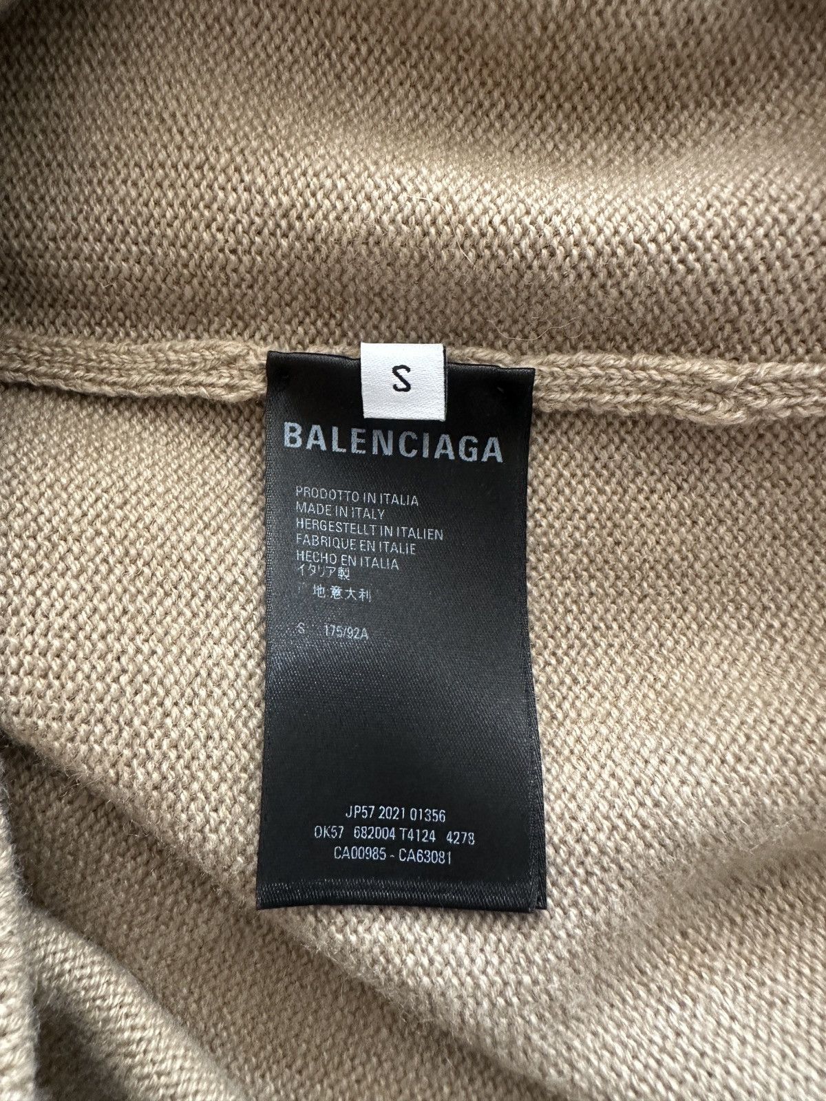 Balenciaga Balenciaga beige cashmere sweater Size S / US 4 / IT 40 - 5 Thumbnail