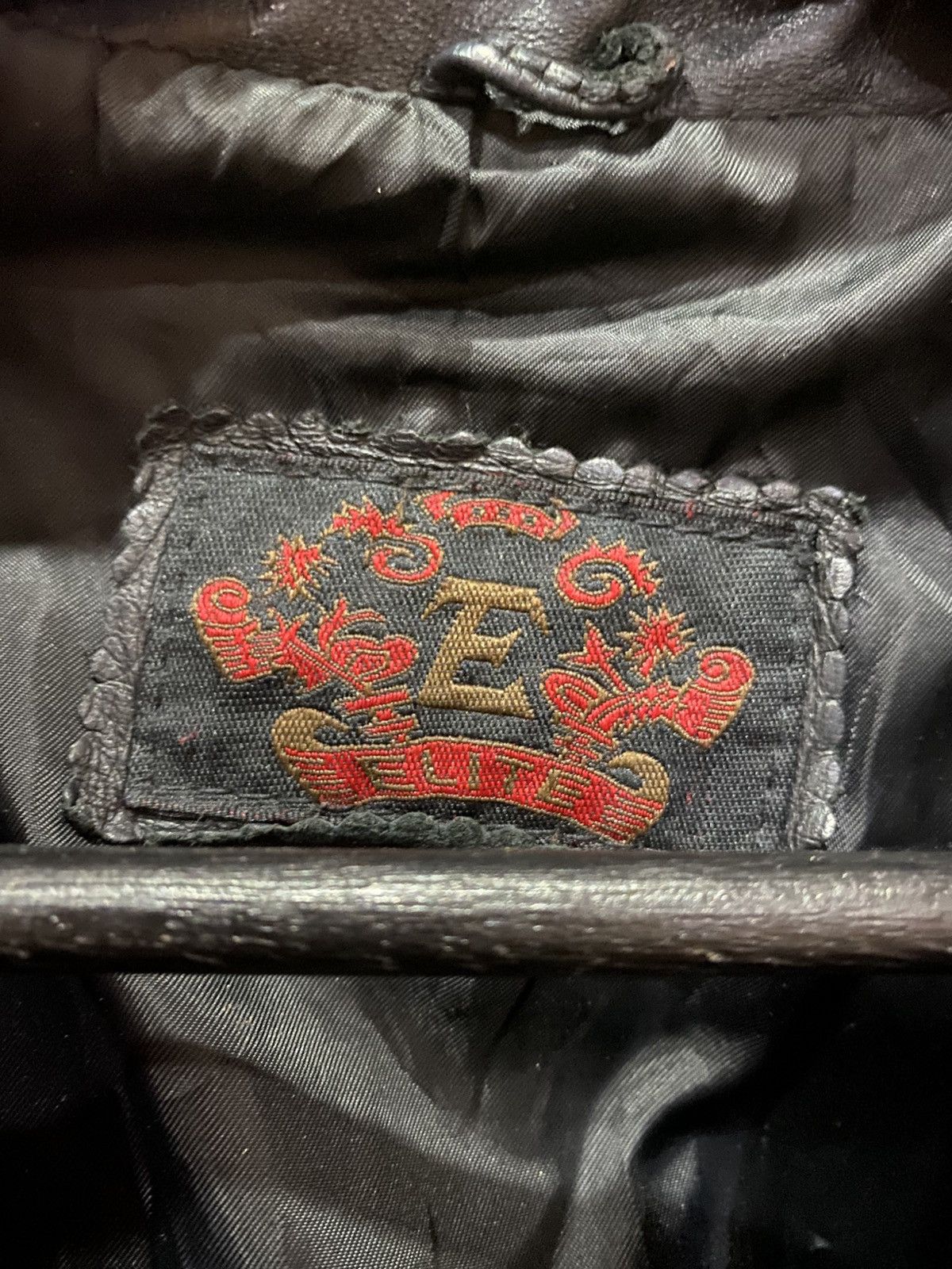 Other Vintage Elite Black Leather Double-Breasted Coat Size US M / EU 48-50 / 2 - 6 Thumbnail