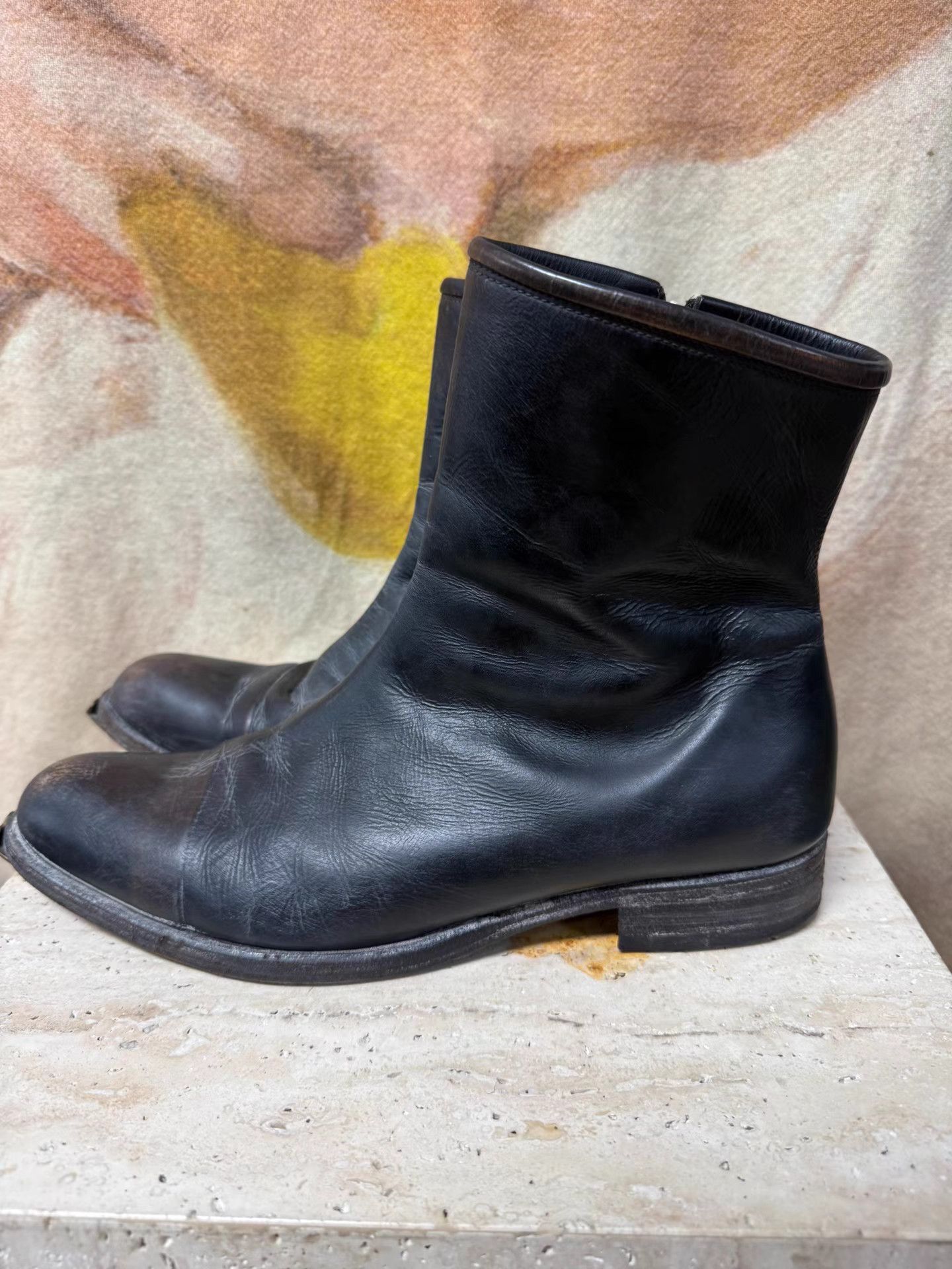Maison MIHARA YASUHIRO Mihara Yasuhiro Vintage Toe Cap Upward Chelsea Boots K20 Size US 9 / IT 39 - 3 Thumbnail