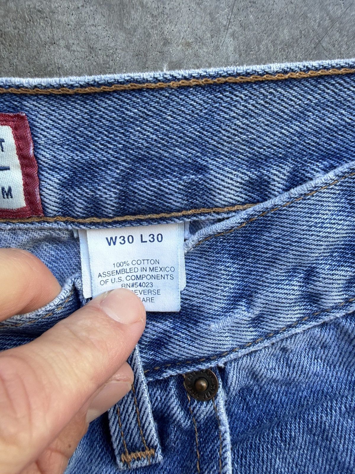 Old Navy Vintage Gap Jeans Custom Embroidered Baggy Denim Sz 30x30 Size US 30 / EU 46 - 4 Thumbnail
