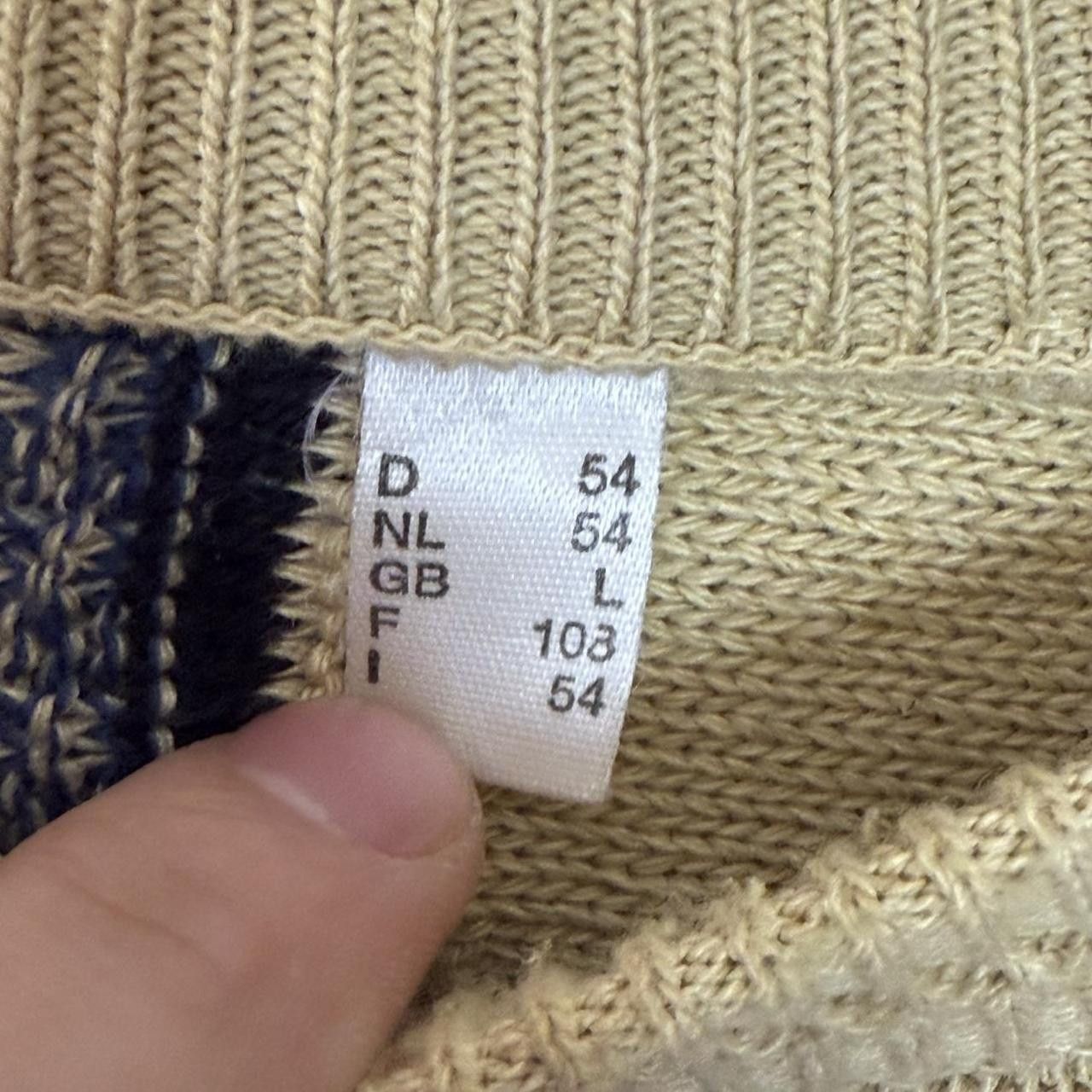Vintage Vintage 90s Wool Jumper Cable Knit Multi Colour Norway Size US L / EU 52-54 / 3 - 6 Thumbnail