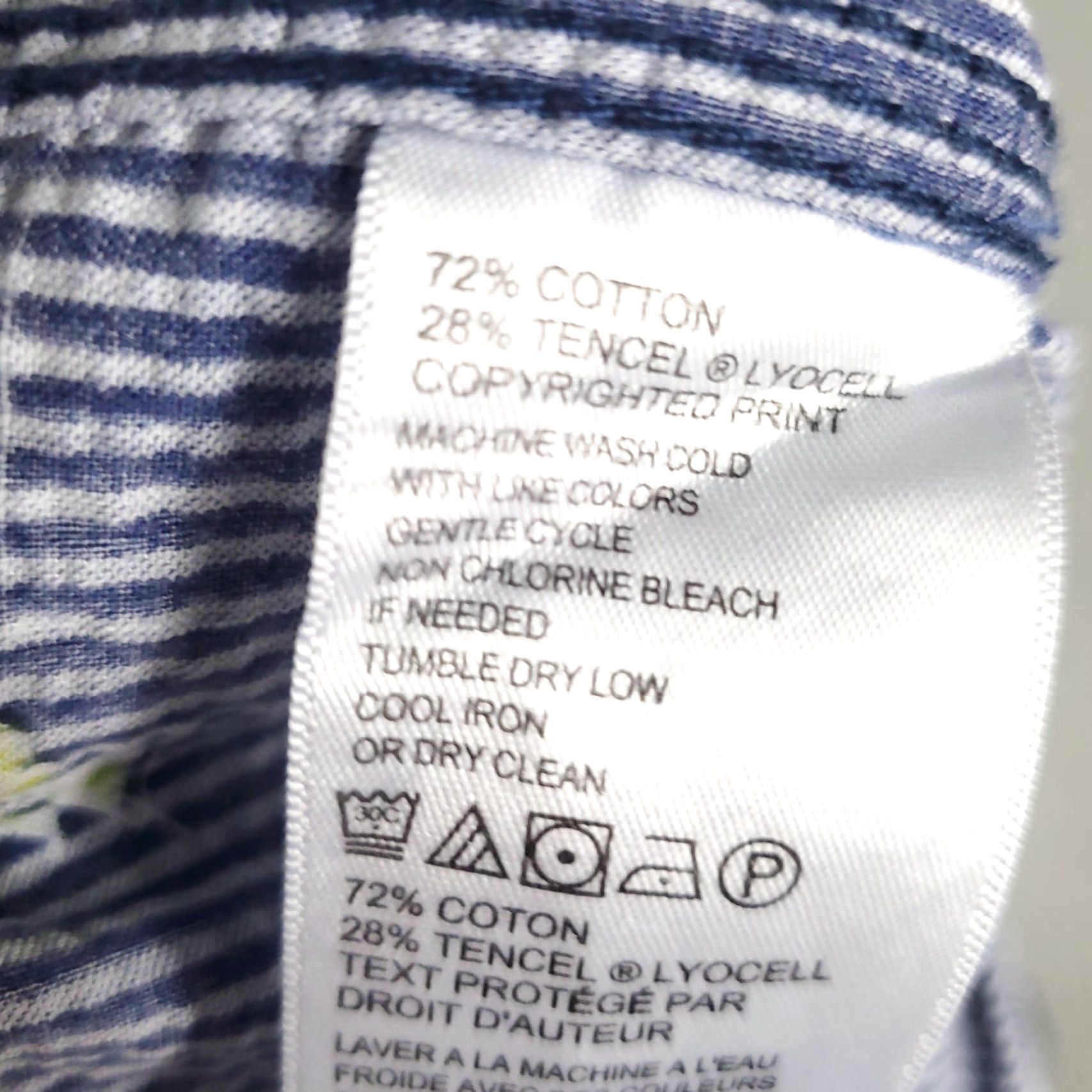 Tommy Bahama Tommy Bahama Geometric Button-Up Shirt Men’s 3XL Blue Cotton Blend Short Sleeve Casual Tropical Size US XXL / EU 58 / 5 - 7 Thumbnail
