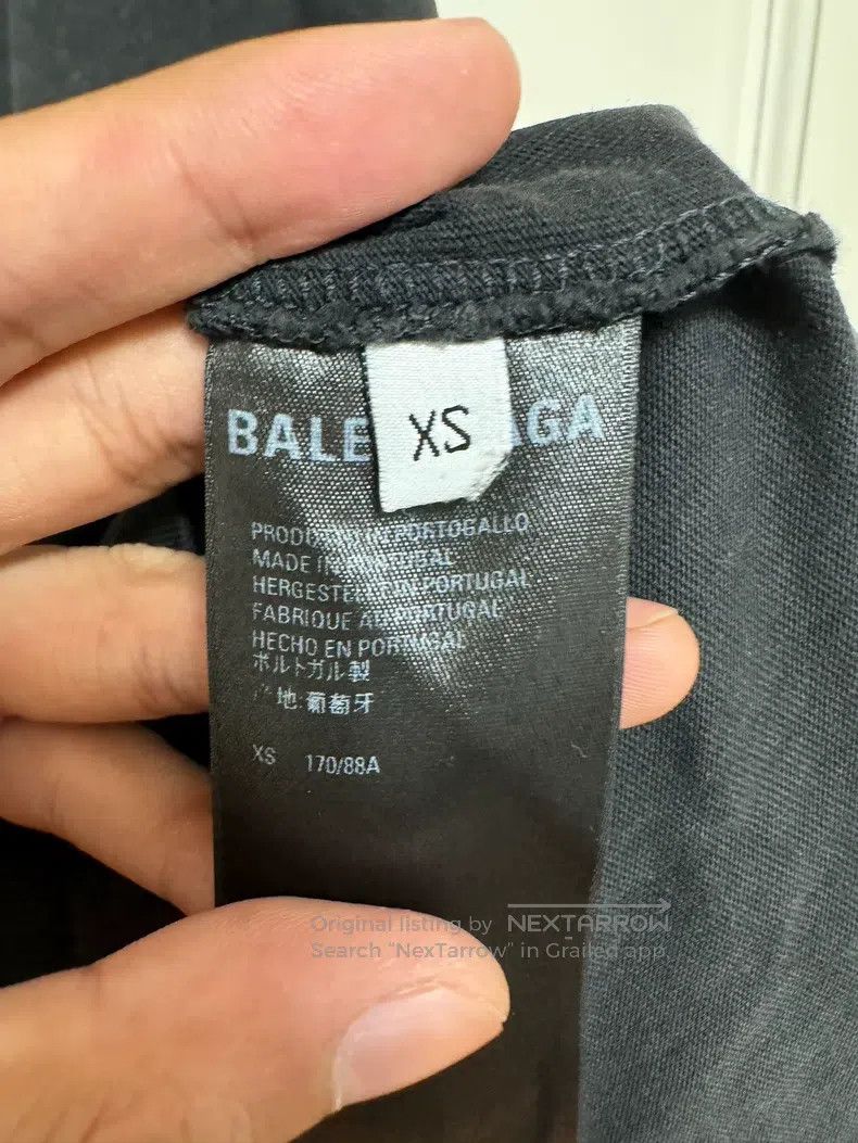Balenciaga Balenciaga Black-grey logo short-sleeve Size US XS / EU 42 / 0 - 3 Thumbnail