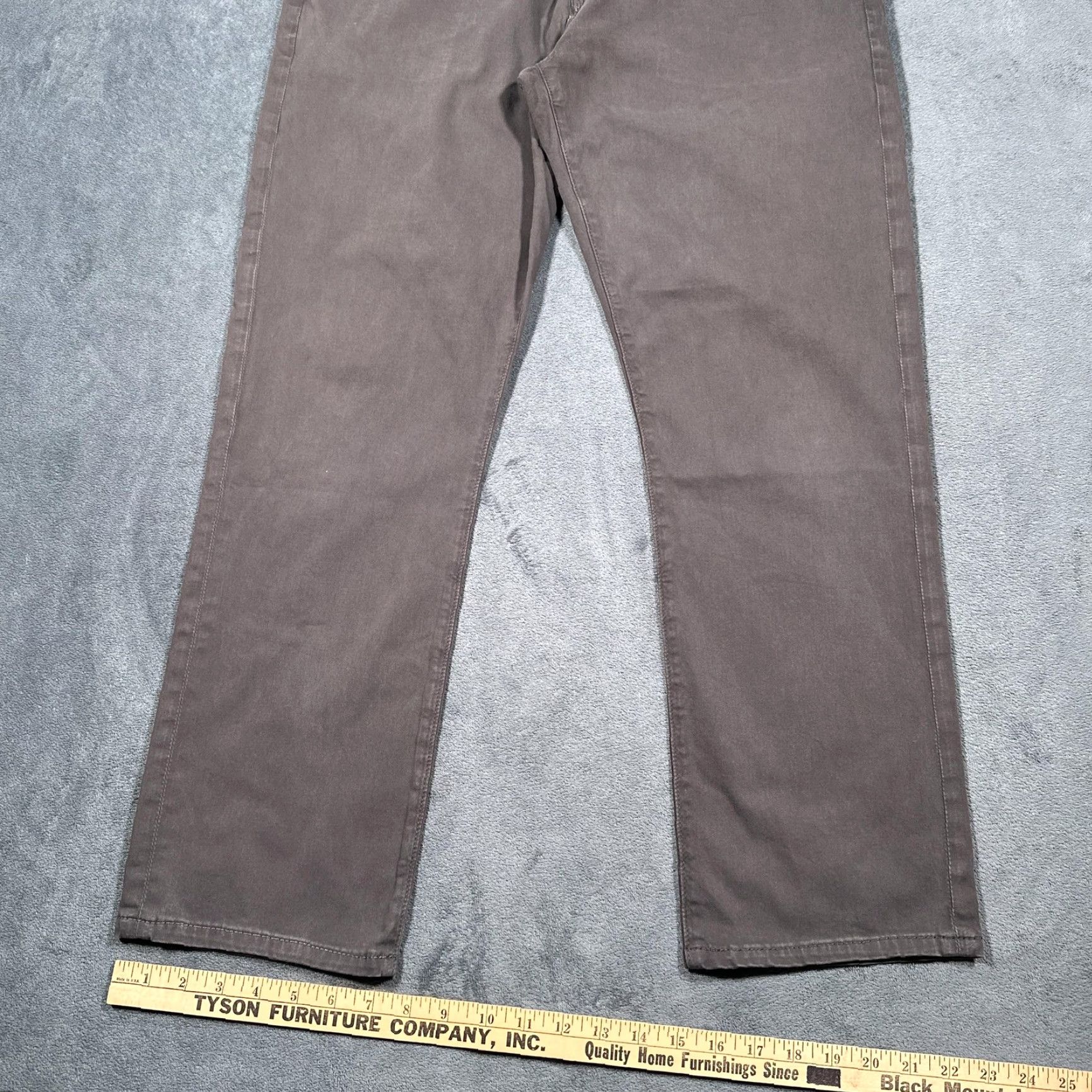 Denime VINTAGE AG Adriano Goldschmied Everett Jeans Men 35x29 Gray Slim Straight Denim Casual Size US 35 - 3 Thumbnail
