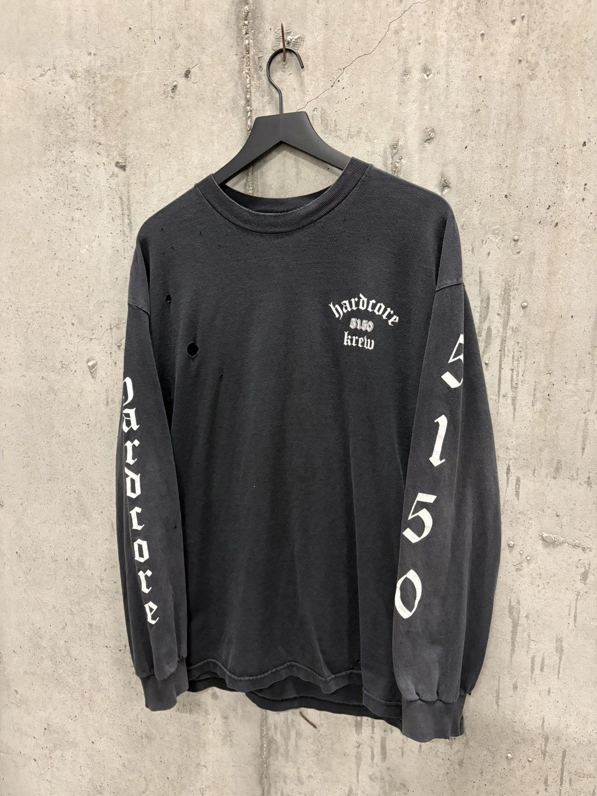 Band Tees Vintage Hardcore 5150 Shirt Thrashed Faded Grunge Band Size US XL / EU 56 / 4 - 2 Thumbnail