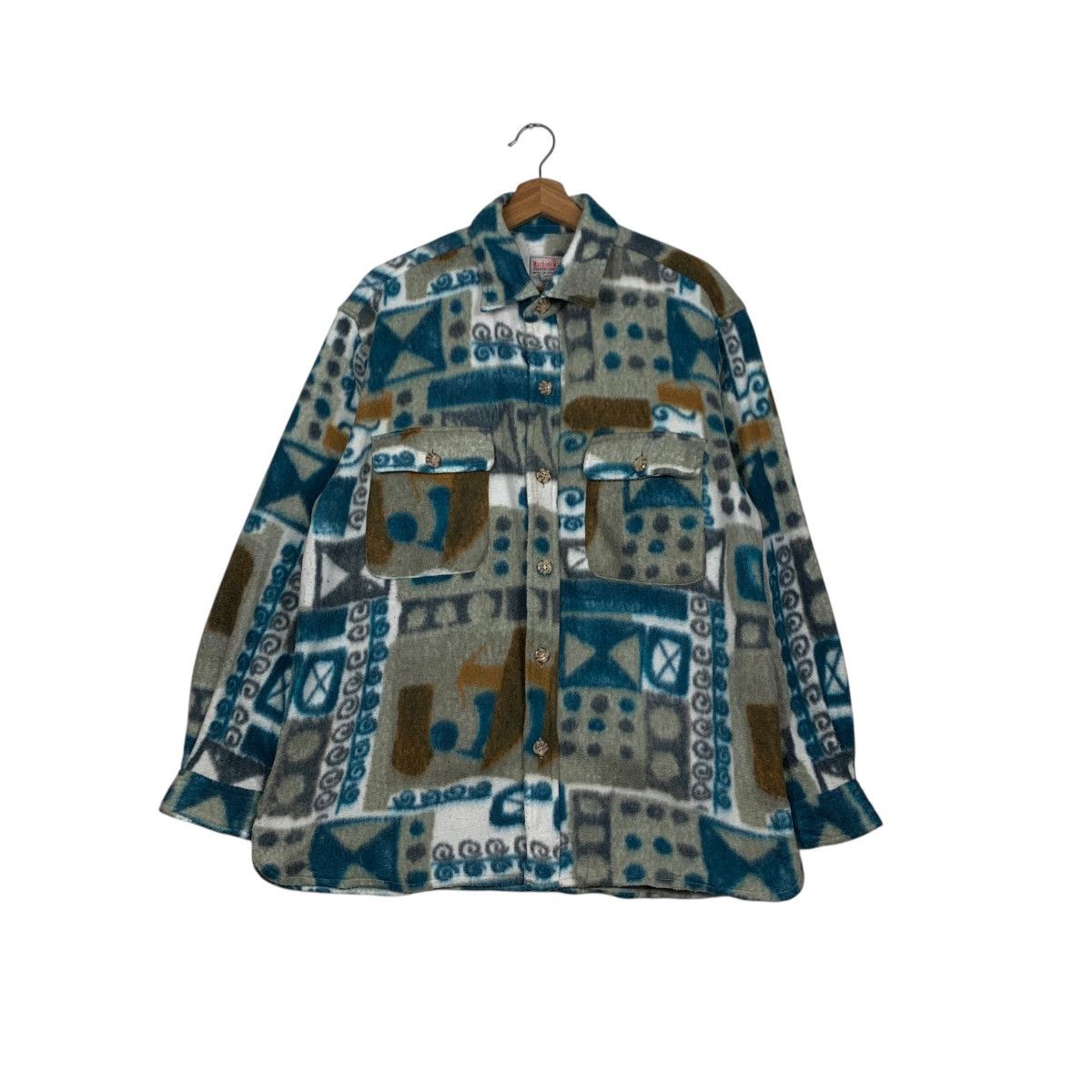 Flannel MACHOPE MIND Overprint Fleece Flannel #1600-C71 Size US M / EU 48-50 / 2 - 1 Thumbnail