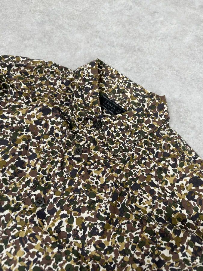 Prada SS2007 Prada Camo Military Shirt Size US L / EU 52-54 / 3 - 5 Thumbnail