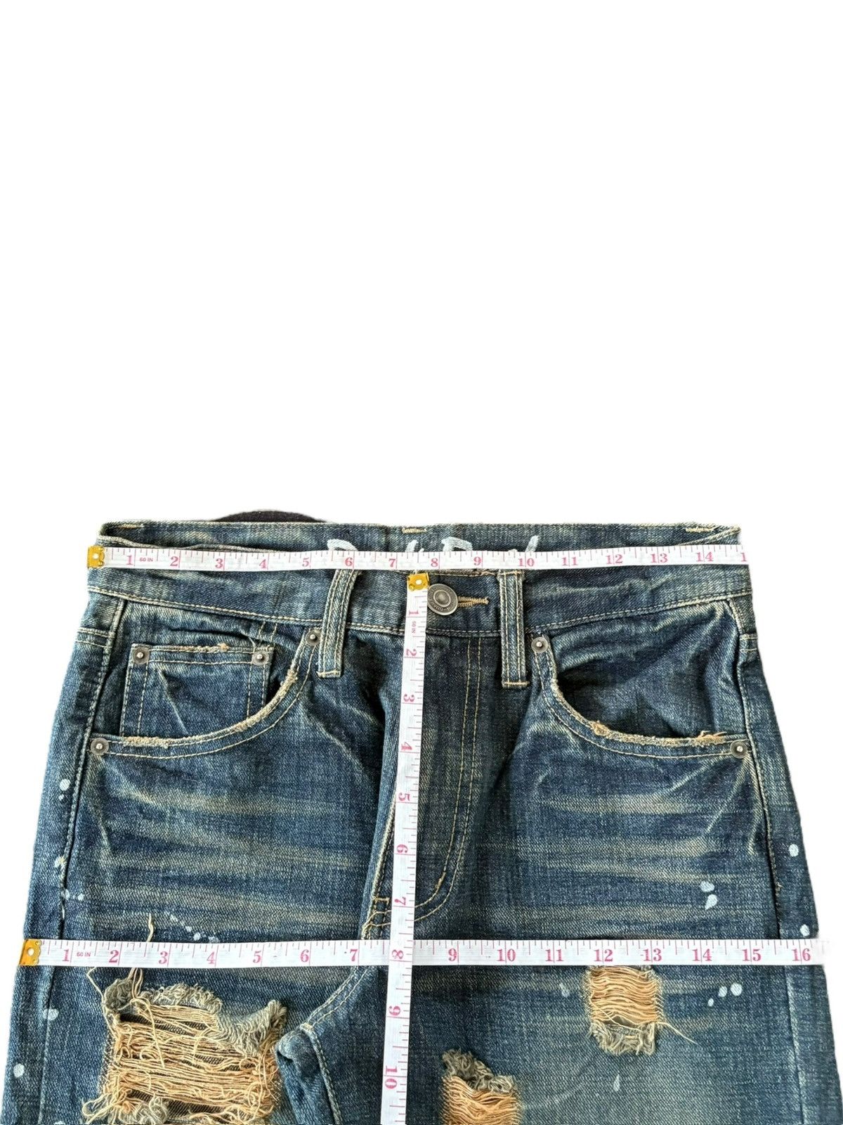 Dolce & Gabbana Vintage Japanese Brand Rusty Wash Distress Loose Jeans Size US 30 / EU 46 - 6 Thumbnail