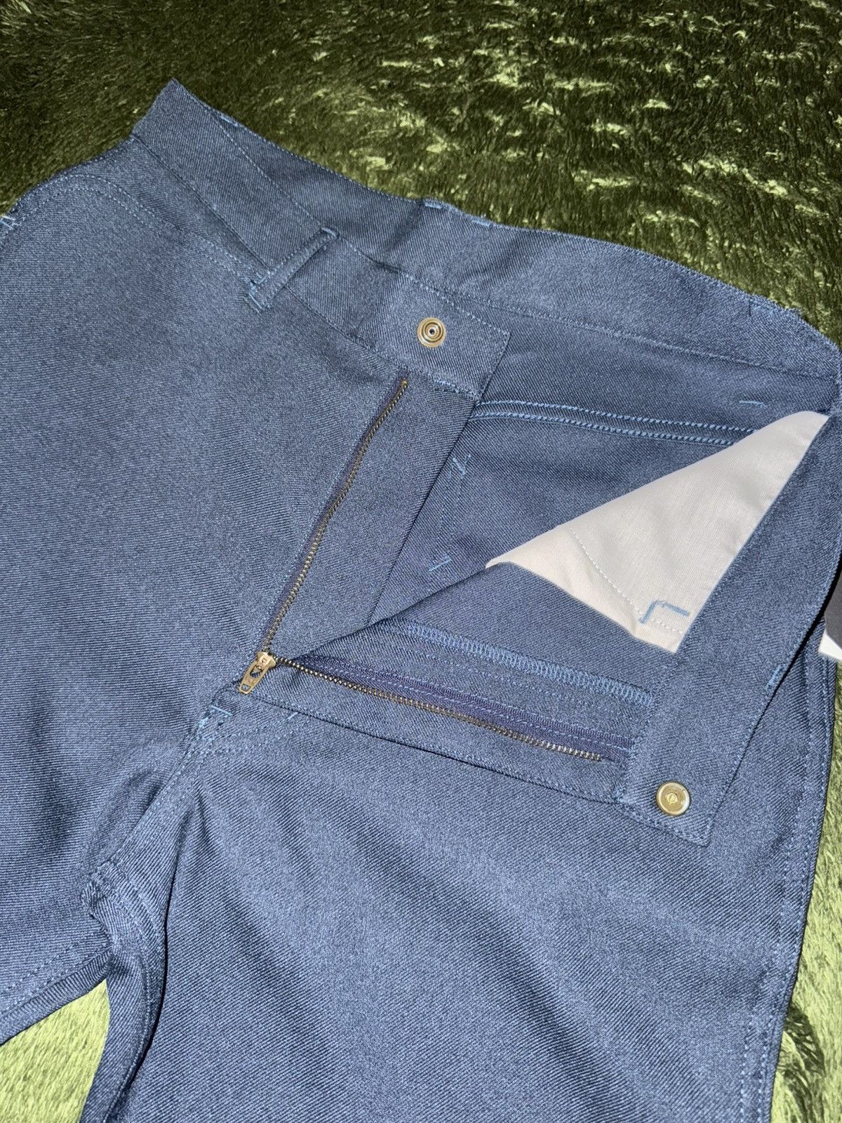 Needles [S] Needles Poly Twill Penny Jean Pants Navy LQ173 Size US 32 / EU 48 - 3 Thumbnail