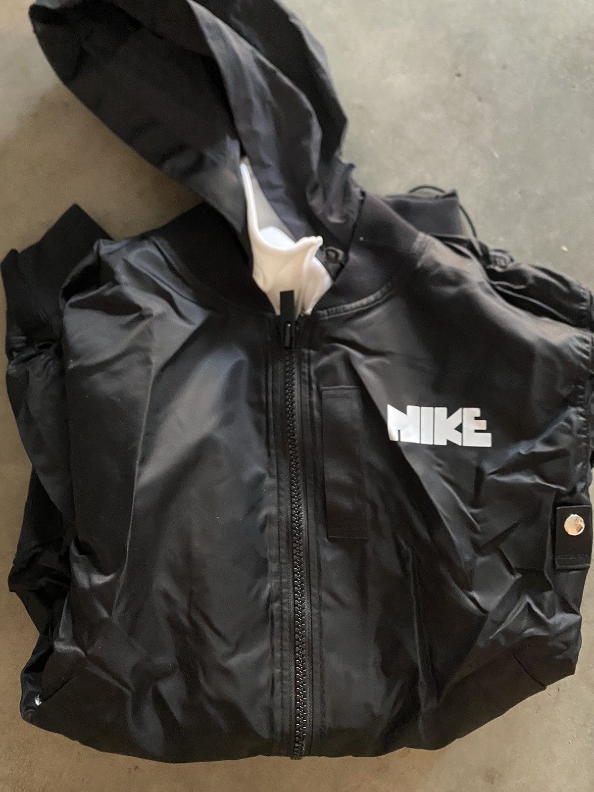 Japanese Brand × Nike × Sacai Nike Sacai Black Bomber Layered Jacket Large Size US L / EU 52-54 / 3 - 1 Thumbnail