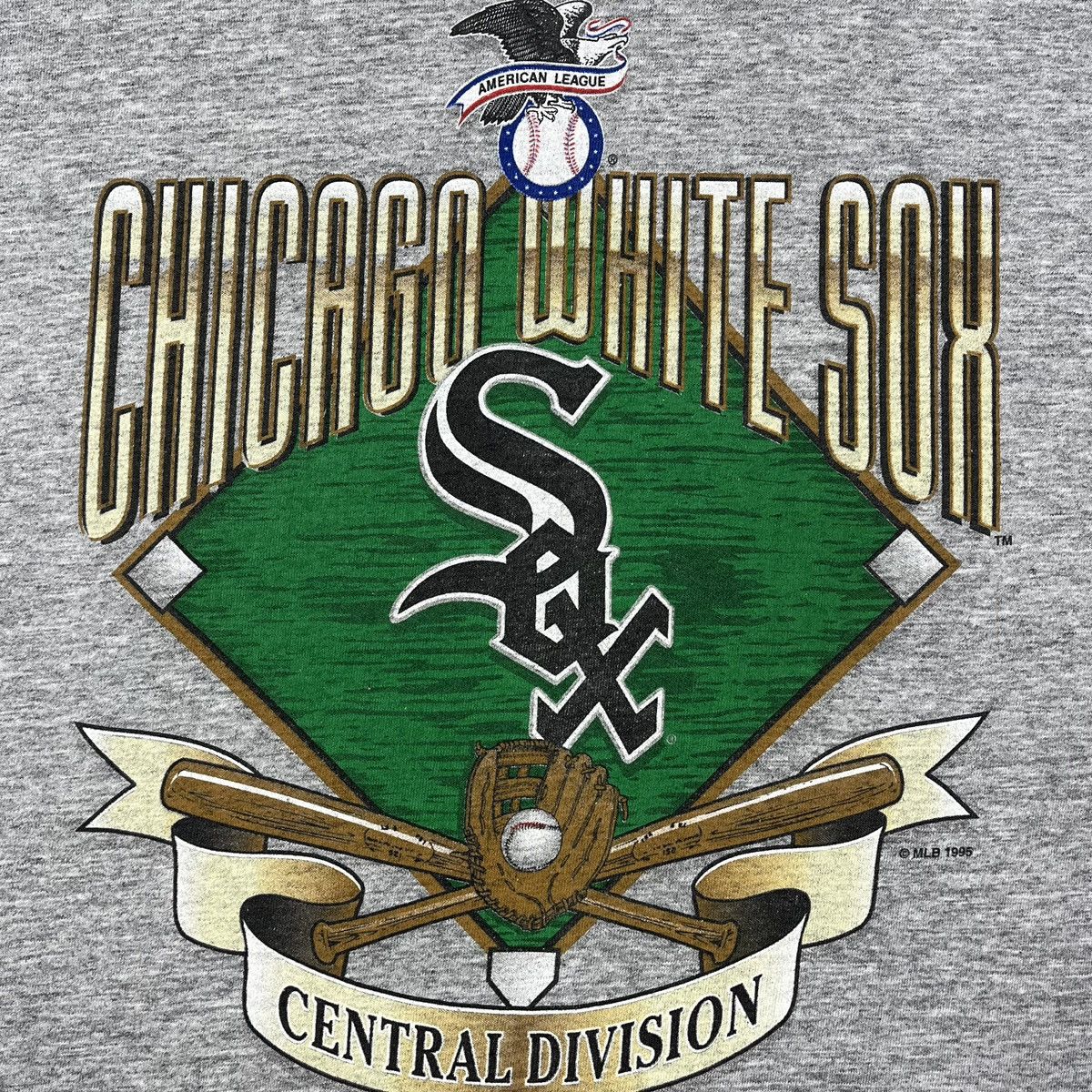 MLB Vintage MLB Chicago White Sox big logo rare tee 1995 Size US XL / EU 56 / 4 - 4 Thumbnail