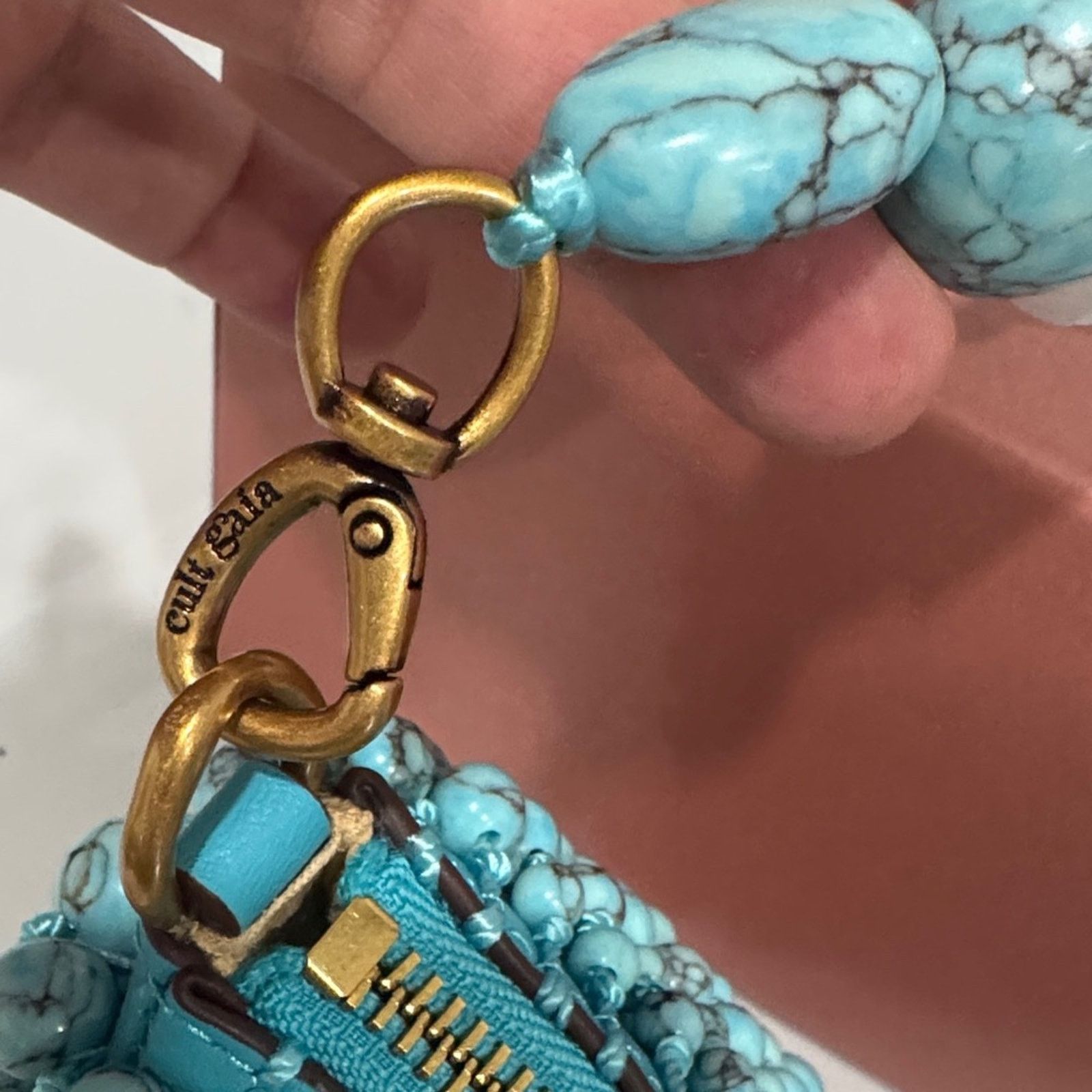 Cult Gaia cult gaia Turquoise Beaded Shoulder Bag-full inclusion Size ONE SIZE - 9 Thumbnail