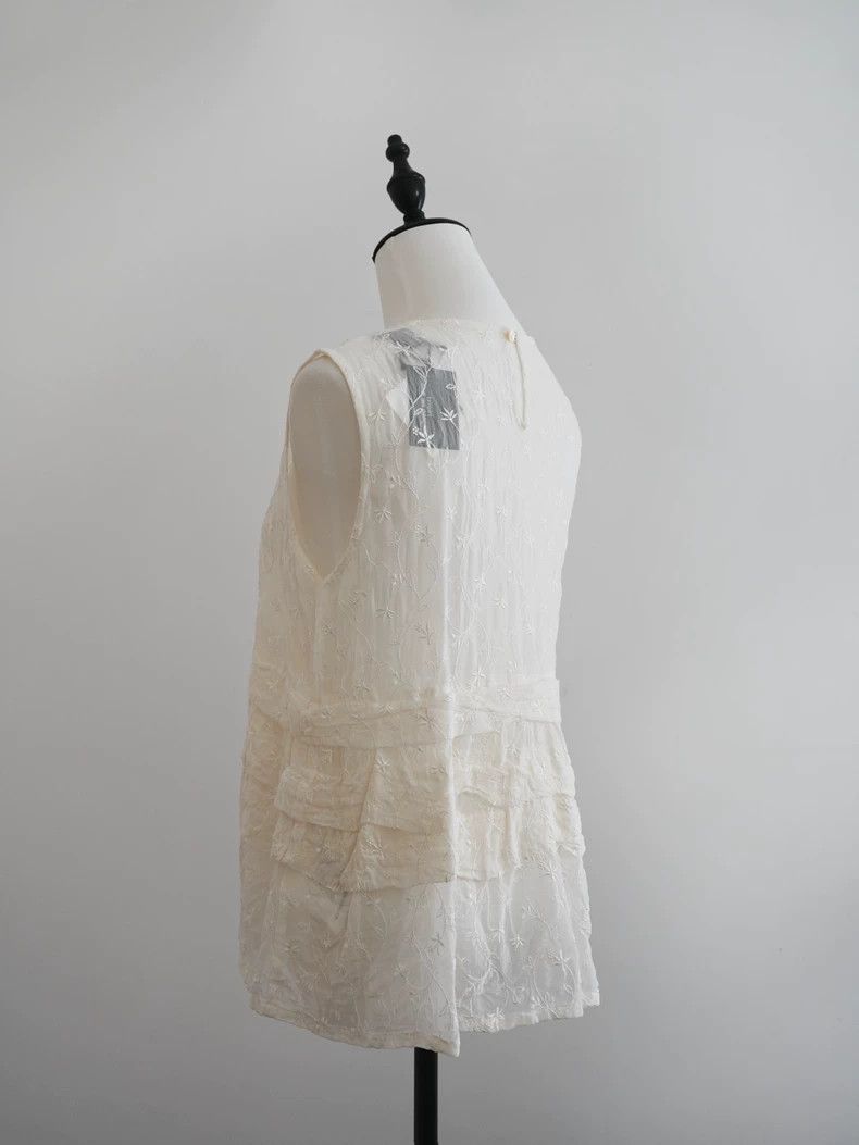 Comme des Garcons Comme des Garcons Flower embroidered blouse Size M / US 6-8 / IT 42-44 - 5 Thumbnail