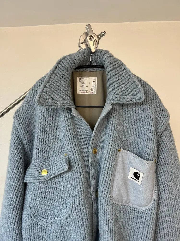 Carhartt × Sacai Sz 3 Sacai x Carhartt WIP Knitwear Jacket Size US L / EU 52-54 / 3 - 3 Thumbnail