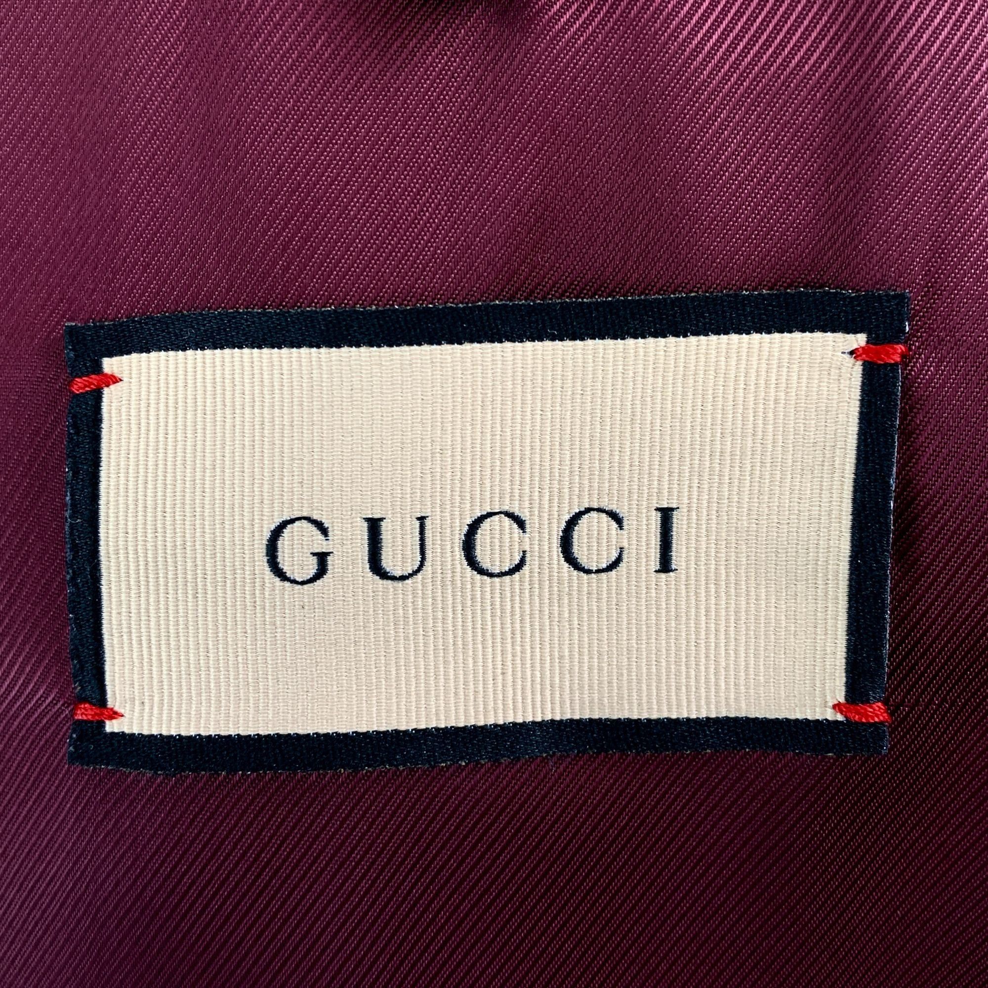 Gucci Gucci Brown & Blue Checked Wool Single-Breasted Coat With La Size XL / US 12-14 / IT 48-50 - 2 Thumbnail