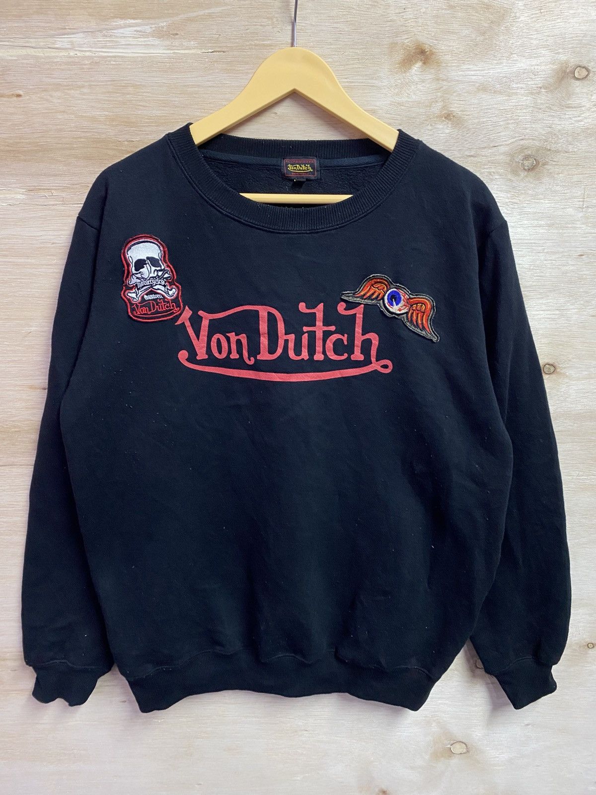 Von Dutch vintage black Von Dutch sweatshirt with patches Size US XL / EU 56 / 4 - 1 Thumbnail