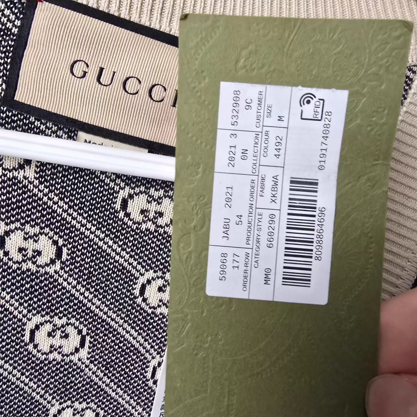 Gucci GUCCI GG All-Over Logo Diag Stripe Silk-Cotton Cardigan Size US M / EU 48-50 / 2 - 7 Thumbnail