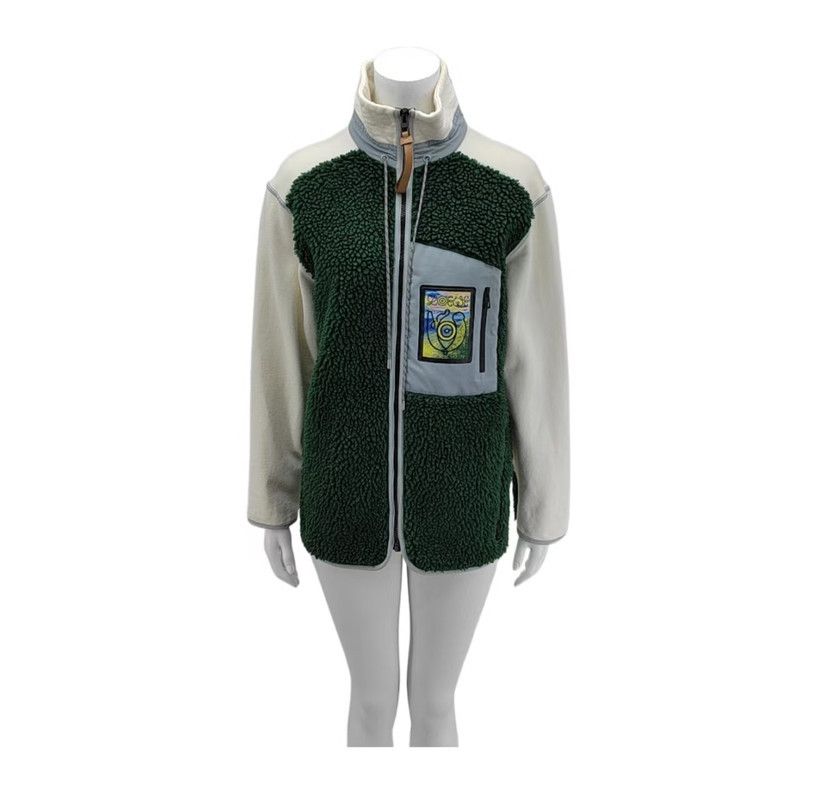 Loewe Loewe Green Cotton Long Sleeve Jacket 0089 Size L / US 10 / IT 46 - 1 Thumbnail