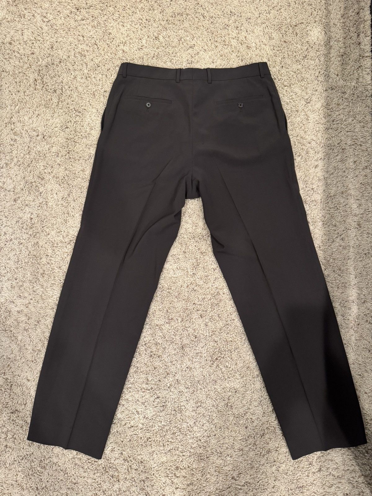 Hugo Boss Hugo Boss Wool Trousers Dark Olive 36R Size 36R - 2 Thumbnail