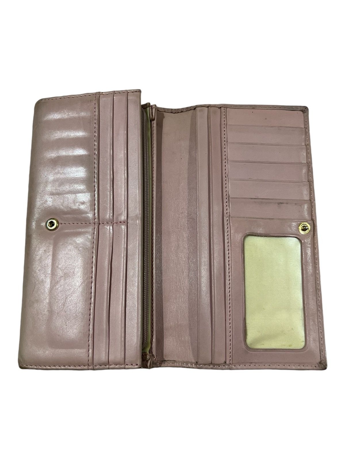 Genuine Leather × Vivienne Westwood OG Vivienne Westwood Orb Logo Rose Gold Leather Long Wallets Size ONE SIZE - 4 Thumbnail