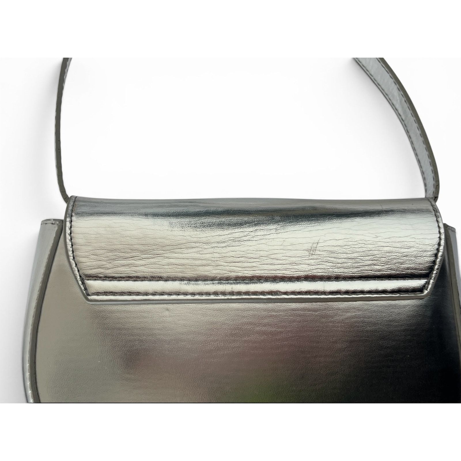 Diesel Diesel Metallic Silver Shoulder Bag Size ONE SIZE - 7 Thumbnail