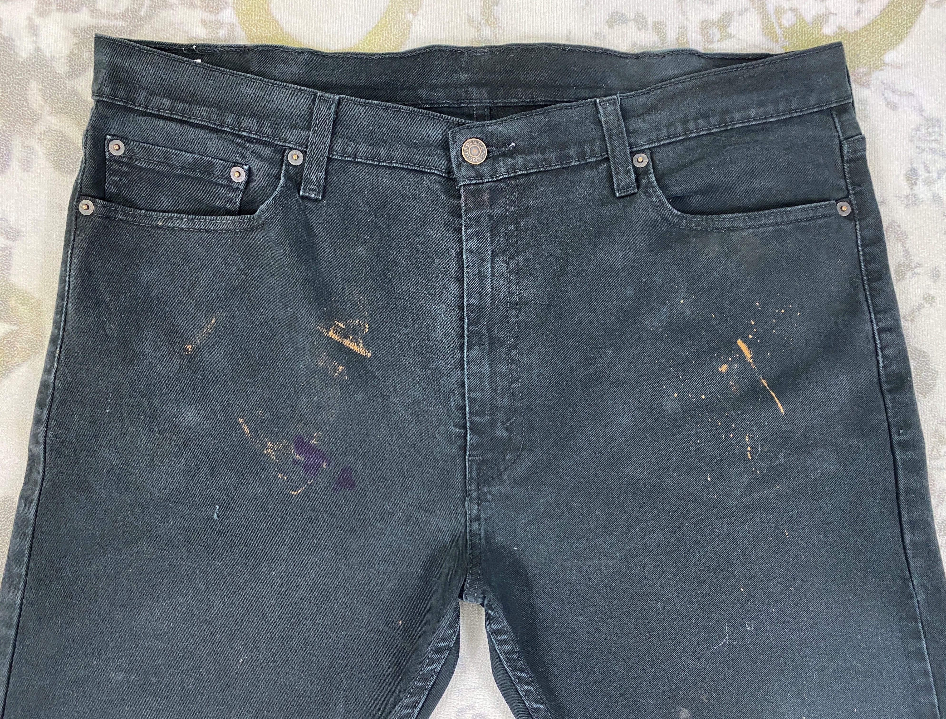 Levi's Black Vintage Levi's 513 Jeans 38x29.5 Denim -JN1471 Size US 38 / EU 54 - 3 Thumbnail
