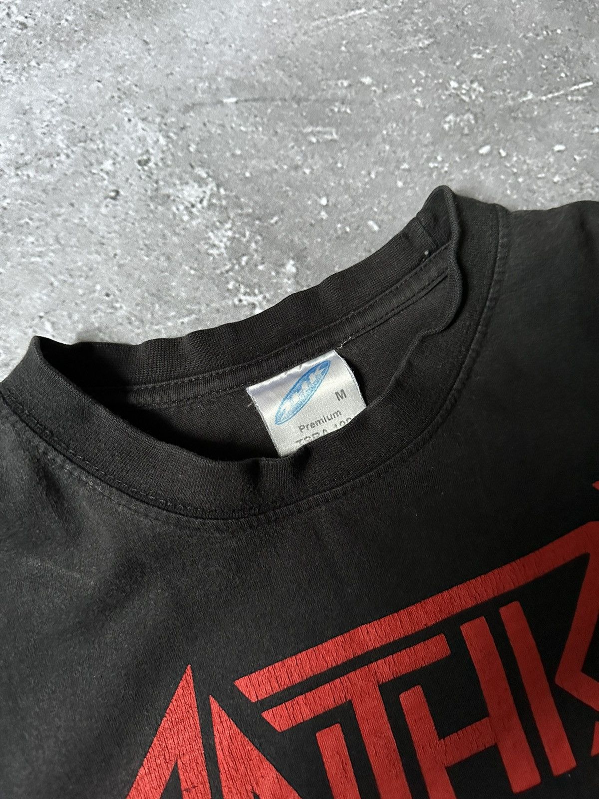 Band Tees × Vintage Vintage Anthrax ‘Metal Thrashing Mad’ Band T-Shirt Size US M / EU 48-50 / 2 - 3 Thumbnail