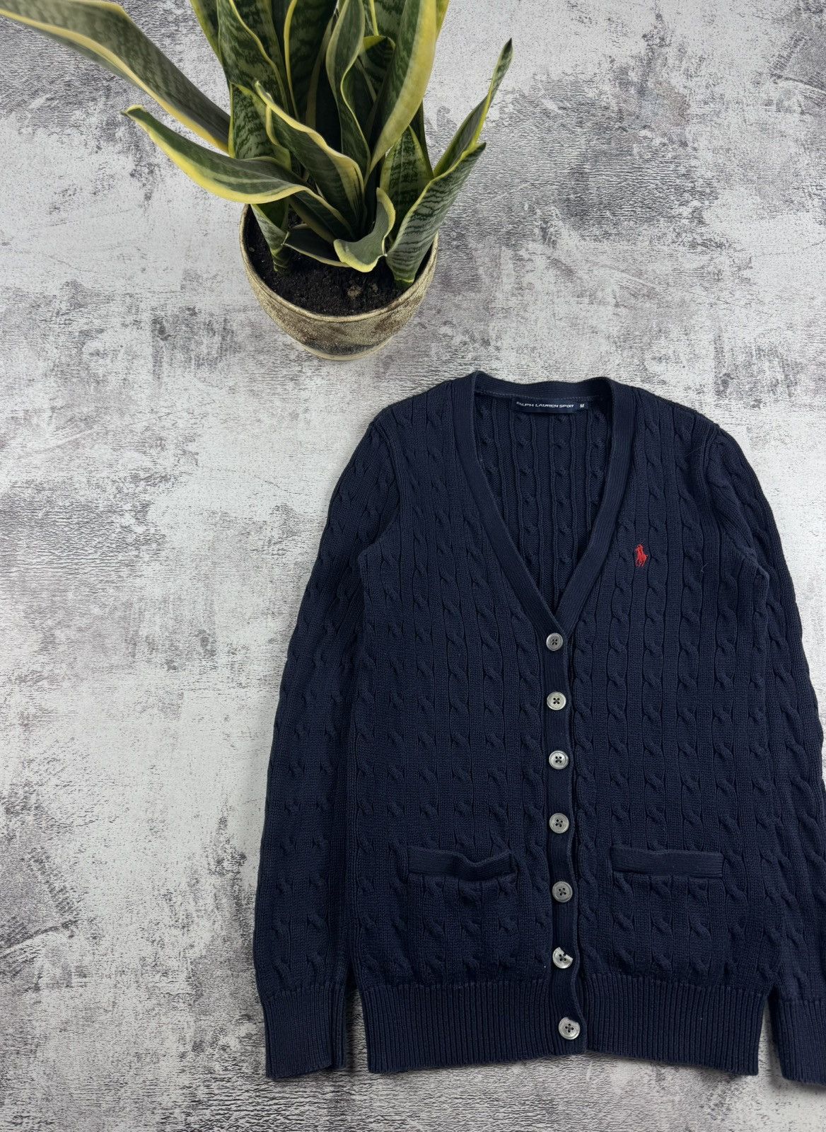 Ralph Lauren Sport Ralph Lauren Sport Women Cable Knited Sweater Button Cardigan Size M / US 6-8 / IT 42-44 - 2 Thumbnail