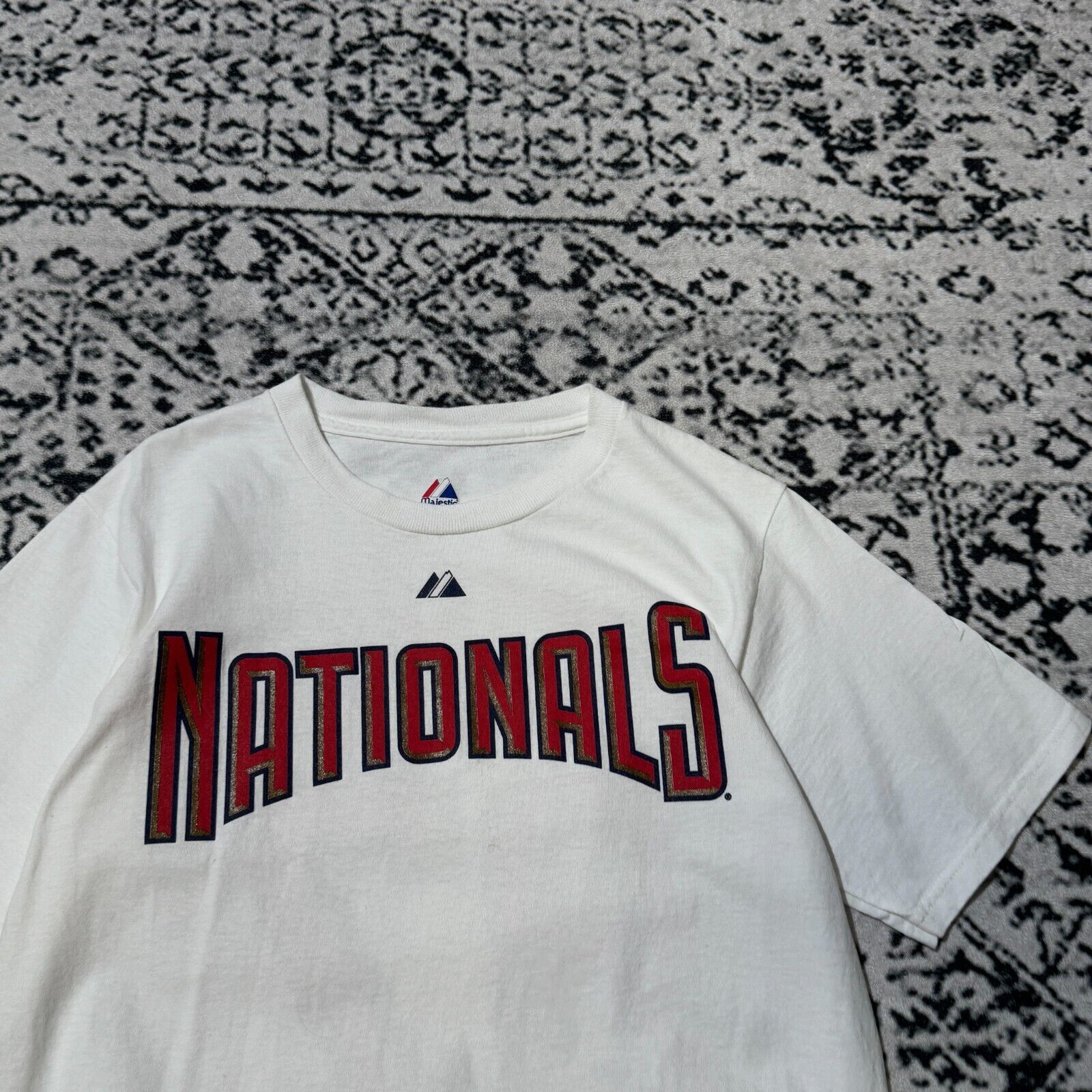 Majestic × Vintage Vintage Majestic White Cotton T-Shirt Size S Starasburg #37 Size S / US 4 / IT 40 - 4 Thumbnail