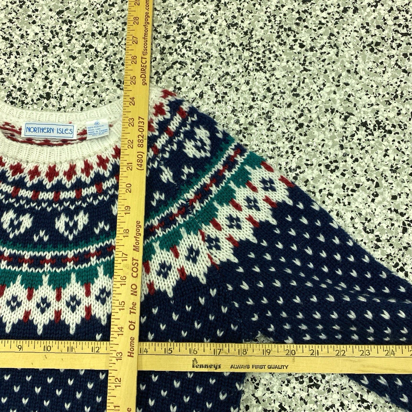 Vintage VINTAGE Northern Isles Sweater Womens Medium Pullover Knit Mock Neck Floral Heavyweight Long Sleeve Casual Size M / US 6-8 / IT 42-44 - 2 Thumbnail