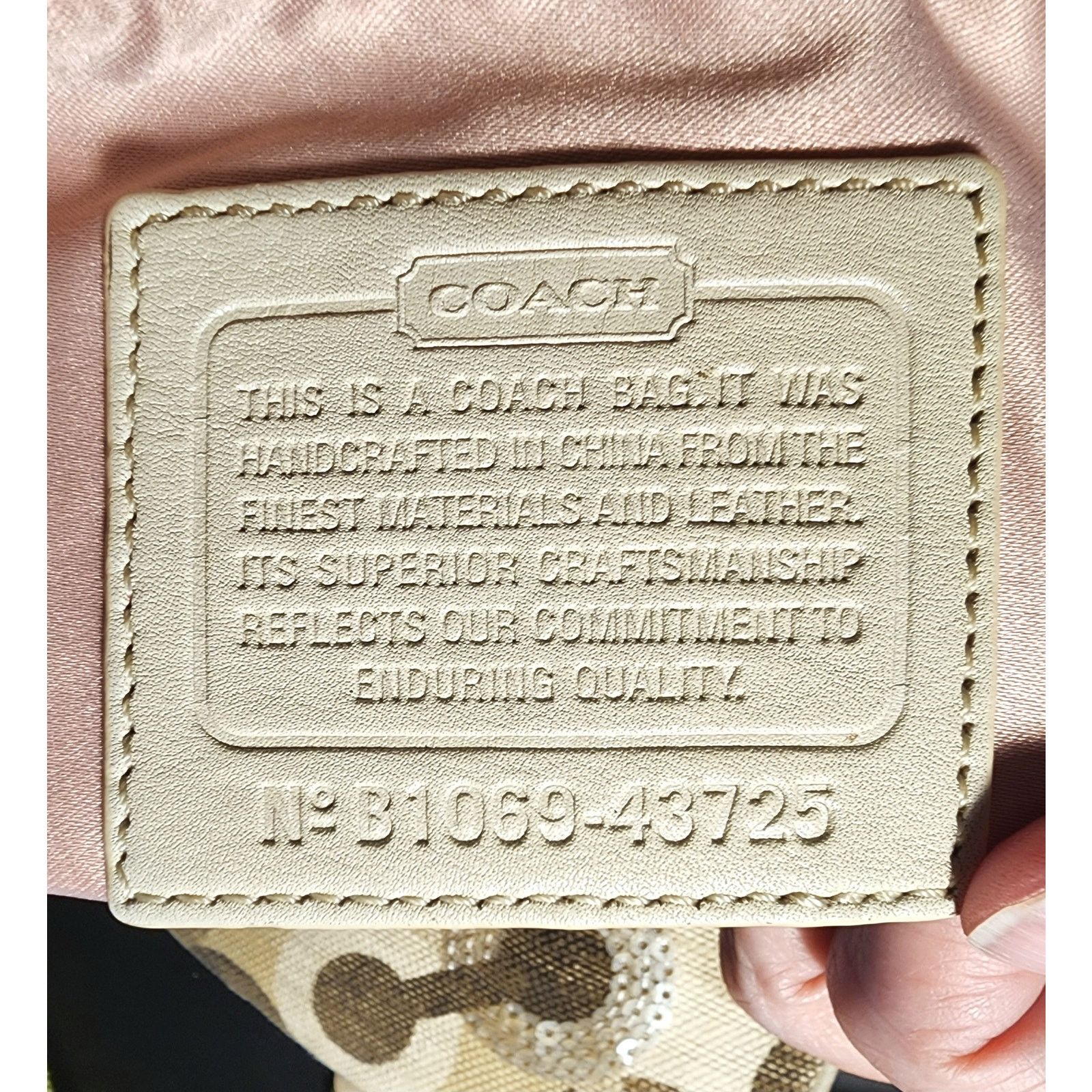 Coach Coach Kristin Swing Bag Crossbody Sequin Signature 43725 Size ONE SIZE - 5 Thumbnail