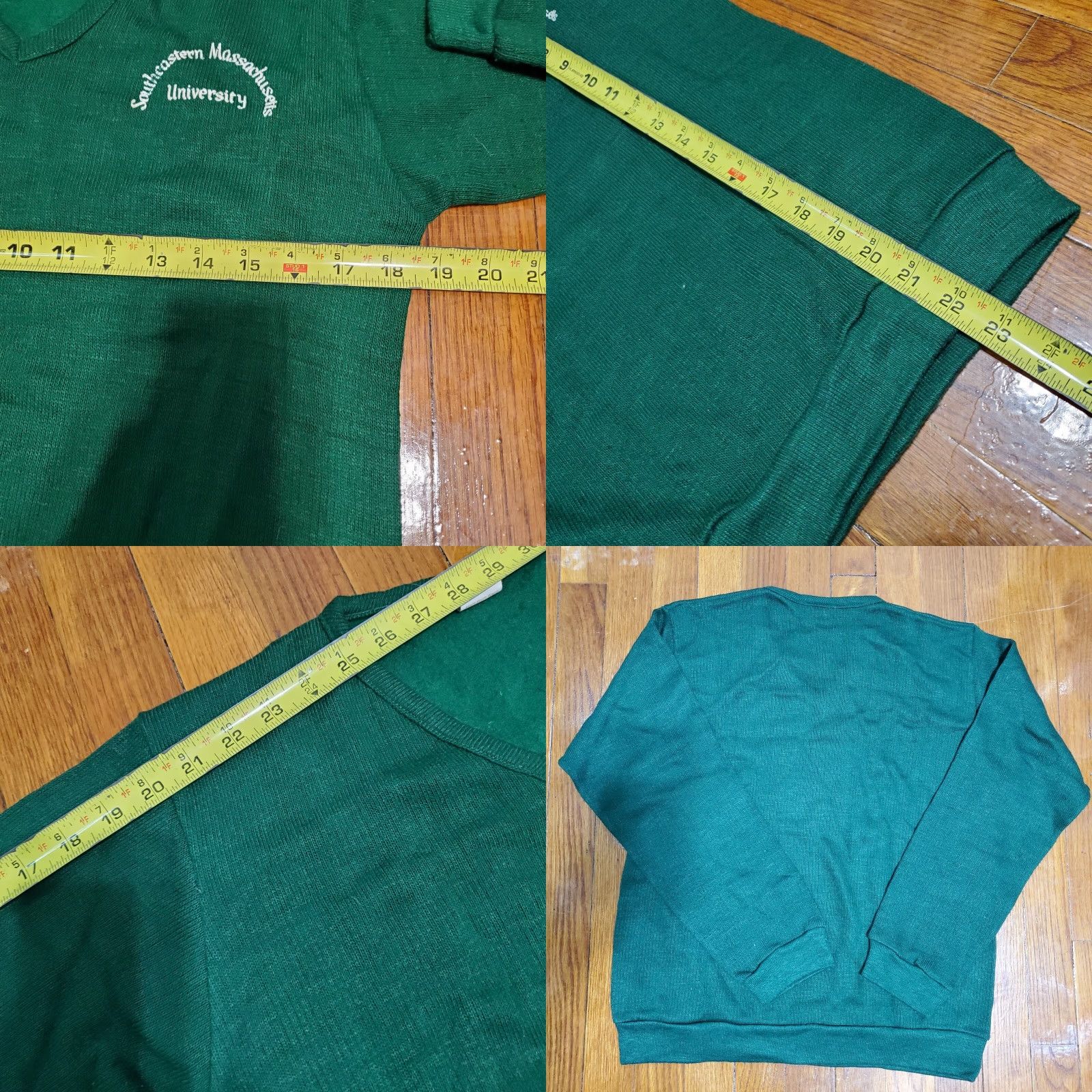 Vintage VINTAGE Artex University Sweater V-Neck Green size M Regular Knit Pullover Logo Graphic Print Men’s Size US M / EU 48-50 / 2 - 8 Thumbnail