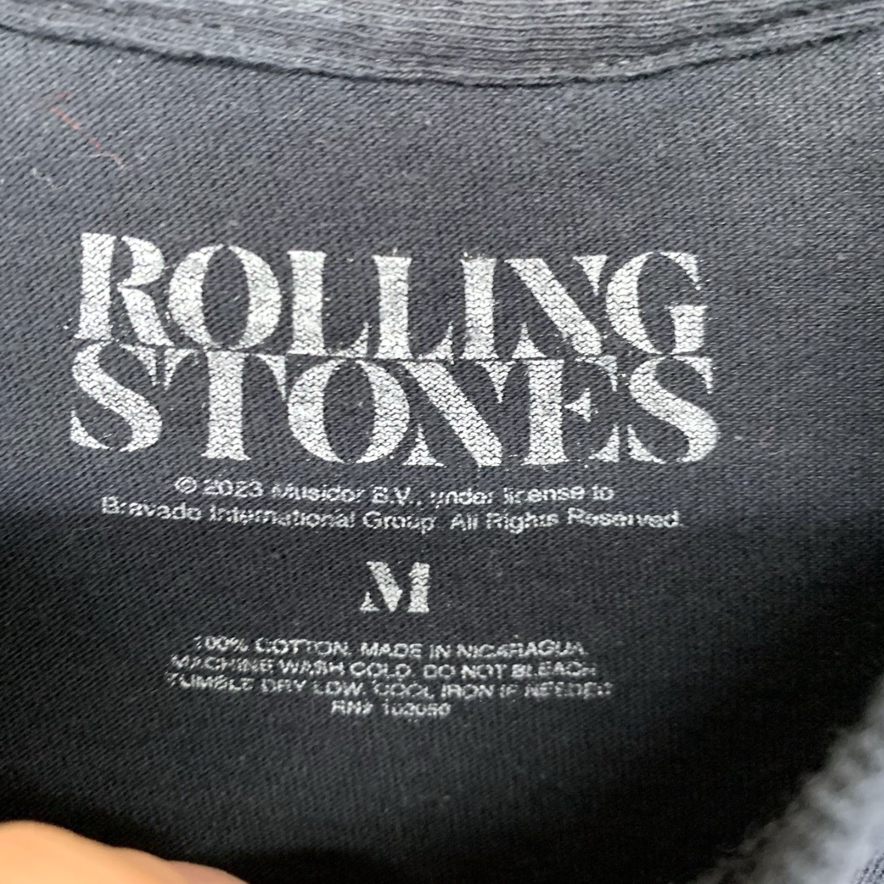 Logo 7 VINTAGE The Rolling Stones Graphic T-Shirt Men Medium Black Classic Music 70s 80s 90s Size M / US 6-8 / IT 42-44 - 7 Thumbnail