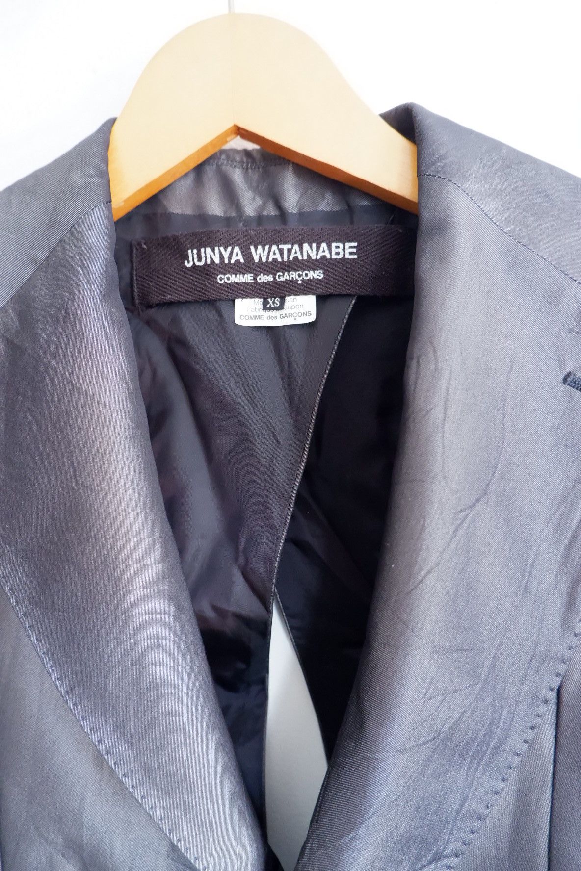 Junya Watanabe 2009 Junya Watanabe CDG Silver Blazer Jacket Size XS / US 0-2 / IT 36-38 - 4 Thumbnail