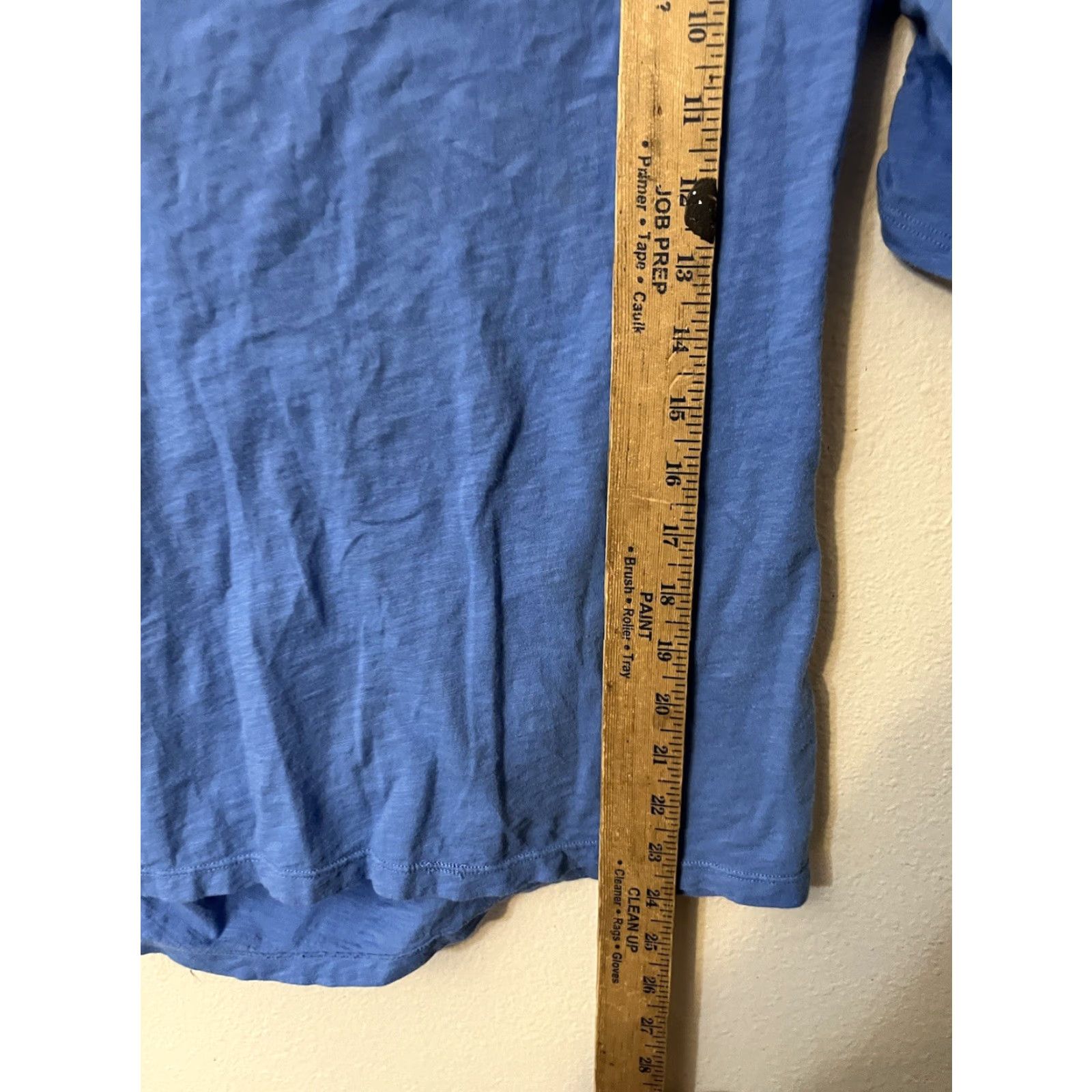 Vintage VINTAGE New York & Company Boat Neck Shirt Womens XL Blue Ruched Sleeve 3/4 Stretch Shirt Womens XL Blue Ruched Sleeve Size XL / US 12-14 / IT 48-50 - 4 Thumbnail