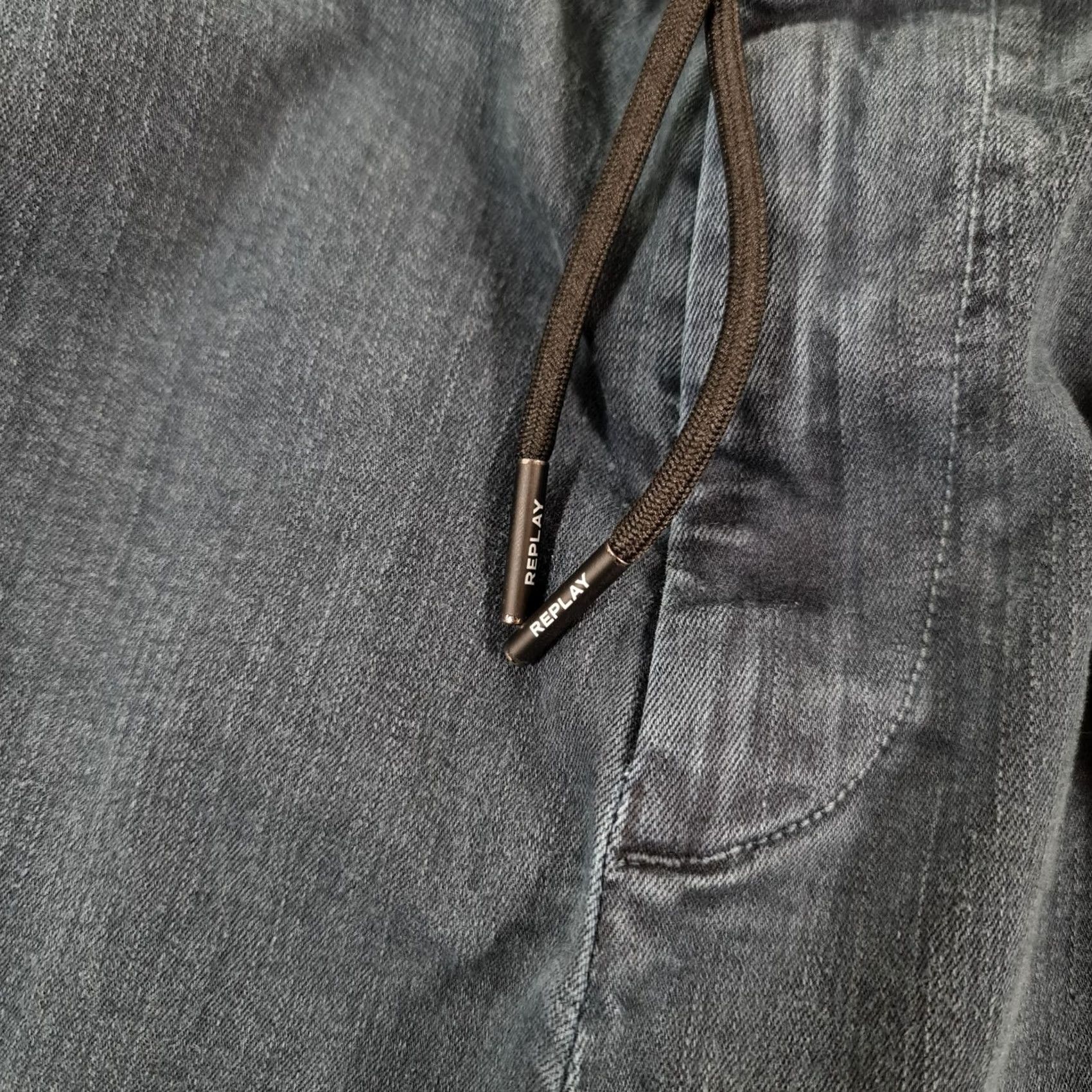 Replay Replay Mens Jeans Blue W34 L30 Xlite Devyn Stretch Drawstring Tapered Leg Size US 34 / EU 50 - 4 Thumbnail