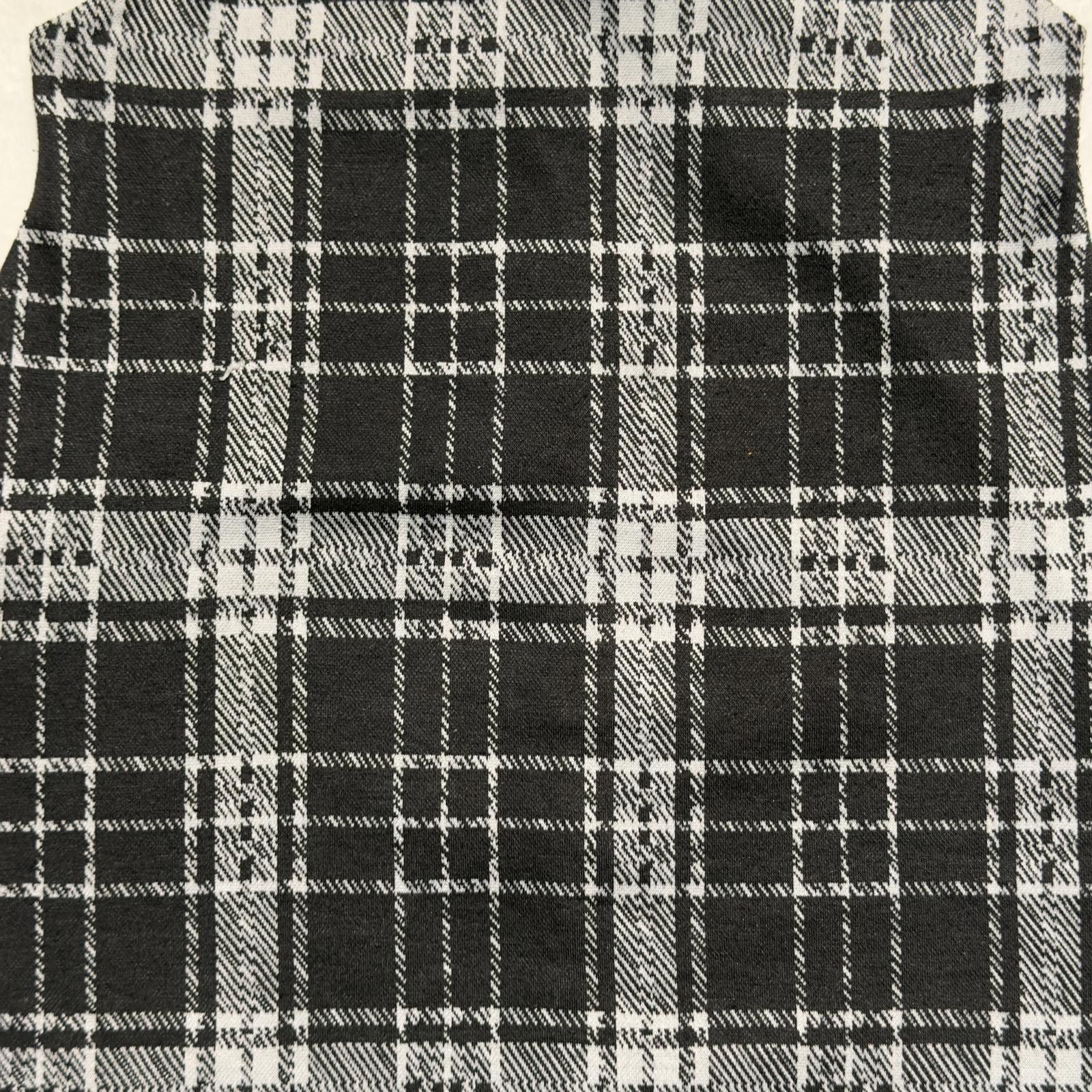 Fashion Nova Black Plaid Tartan Top Grunge Dark Academia Y2K Schoolgirl Size M / US 6-8 / IT 42-44 - 7 Thumbnail