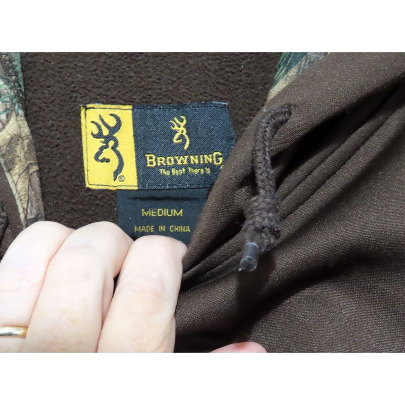 Vintage Browning Men's Medium Deer Logo Brown Pullover Hoodie Size US M / EU 48-50 / 2 - 6 Thumbnail