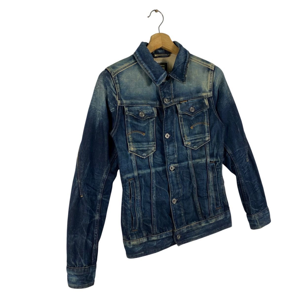 G-Star G-star Raw Arc Slim 3D Denim Jacket XS Size Blue Colour Size US XS / EU 42 / 0 - 3 Thumbnail