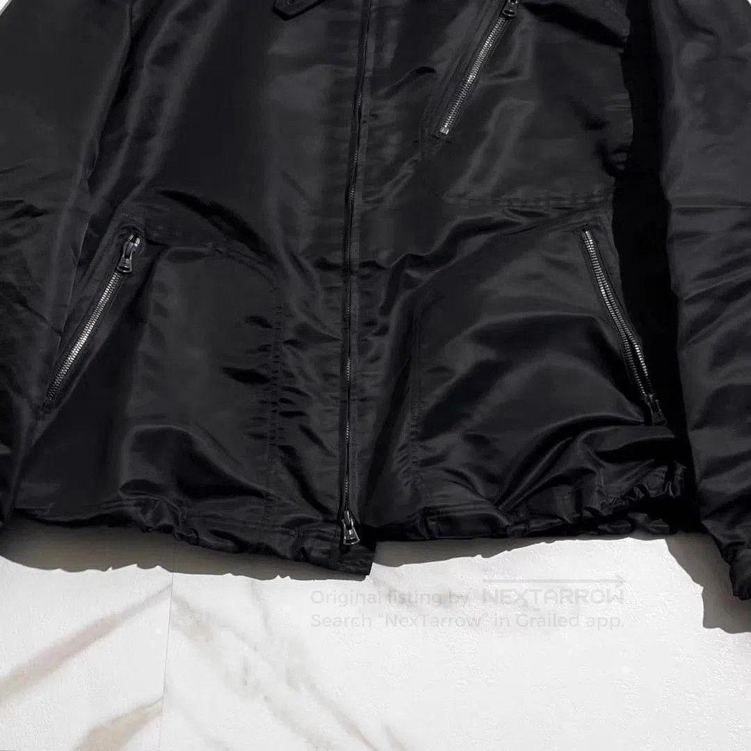 Yohji Yamamoto Black Zip-Front Bomber Jacket. Size US M / EU 48-50 / 2 - 3 Thumbnail