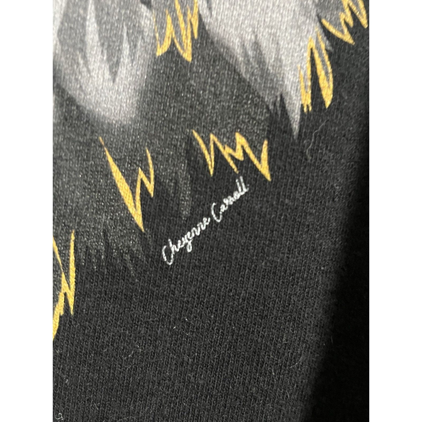Hanes Vintage Wolf Mens Sweatshirt Black Size L Pullover 90s Howl Size US L / EU 52-54 / 3 - 2 Thumbnail