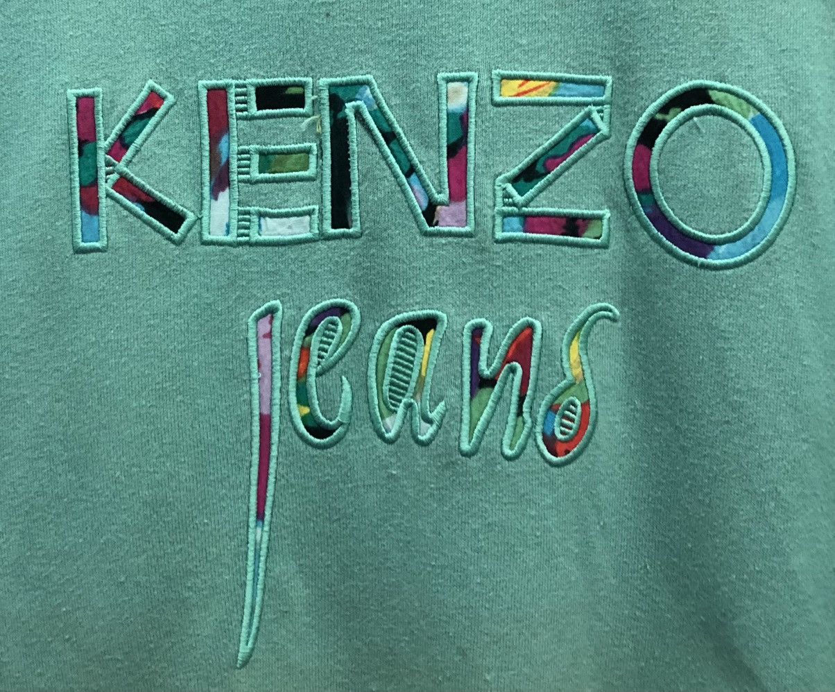 Kenzo Vintage Kenzo Jeans Embroidered Sweatshirt – Made in Japan Size US L / EU 52-54 / 3 - 3 Thumbnail