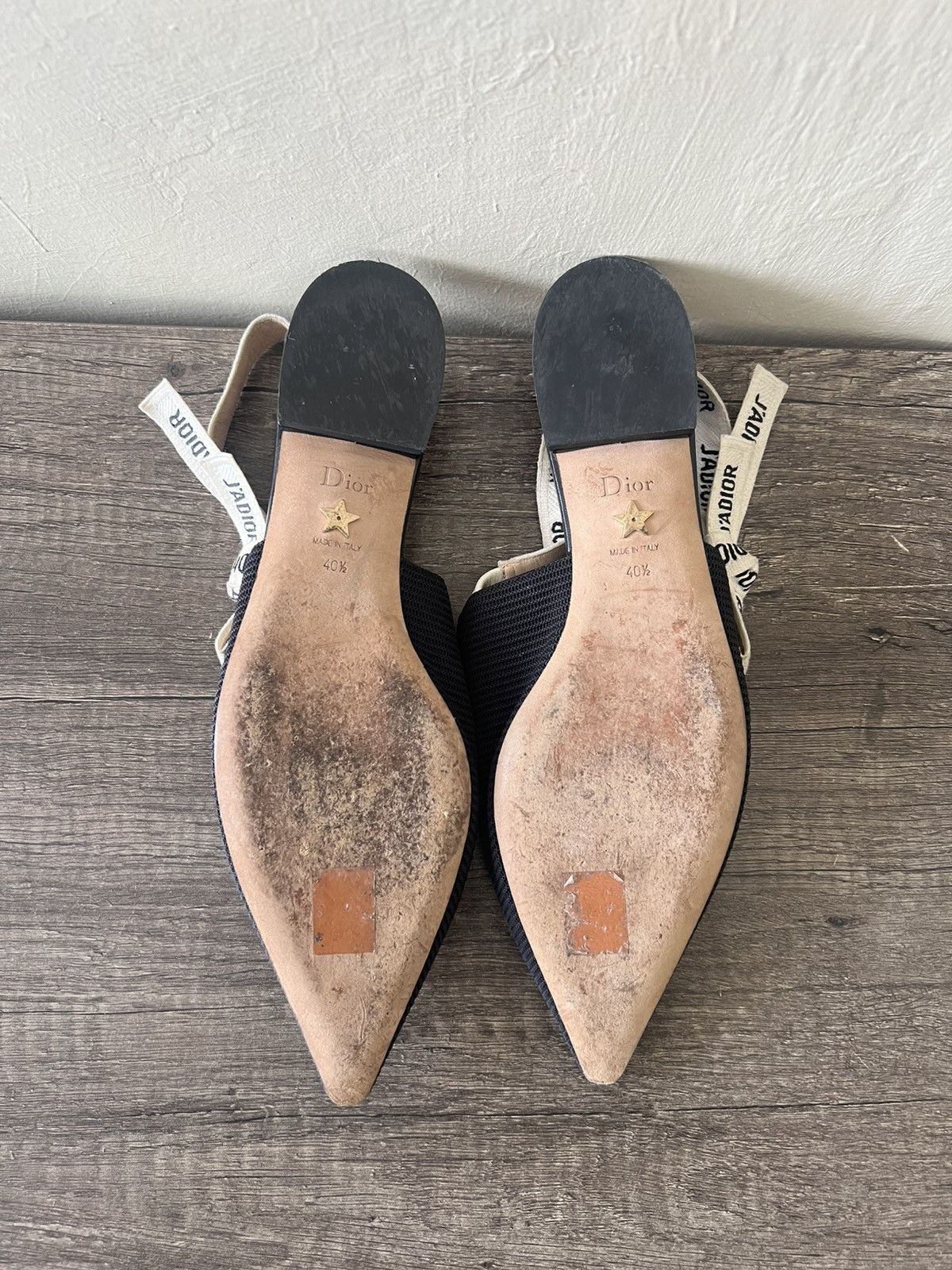 Christian Dior Monsieur CHRISTIAN DIOR J'ADIOR SLINGBACK FLATS Size US 10.5 / IT 40.5 - 15 Thumbnail