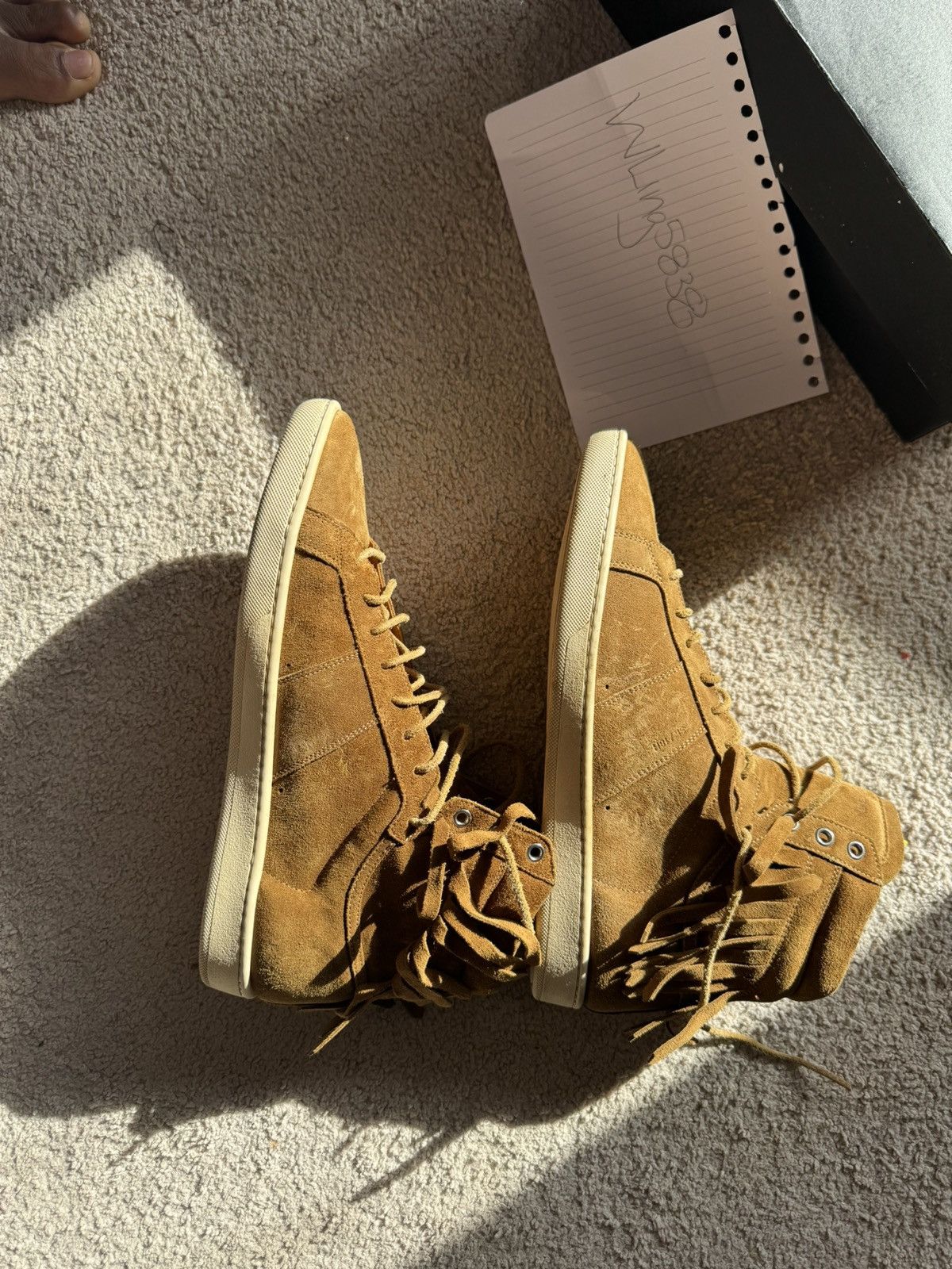 Saint Laurent Paris Vinatage Saint Laurent Fringe Trainer sneaker Size US 11 / EU 44 - 1 Thumbnail