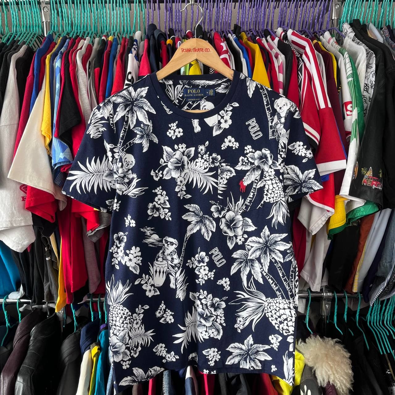 Polo Ralph Lauren Polo Ralph Lauren Polo Bear Summer Blue Tshirt Size M Size US M / EU 48-50 / 2 - 2 Thumbnail