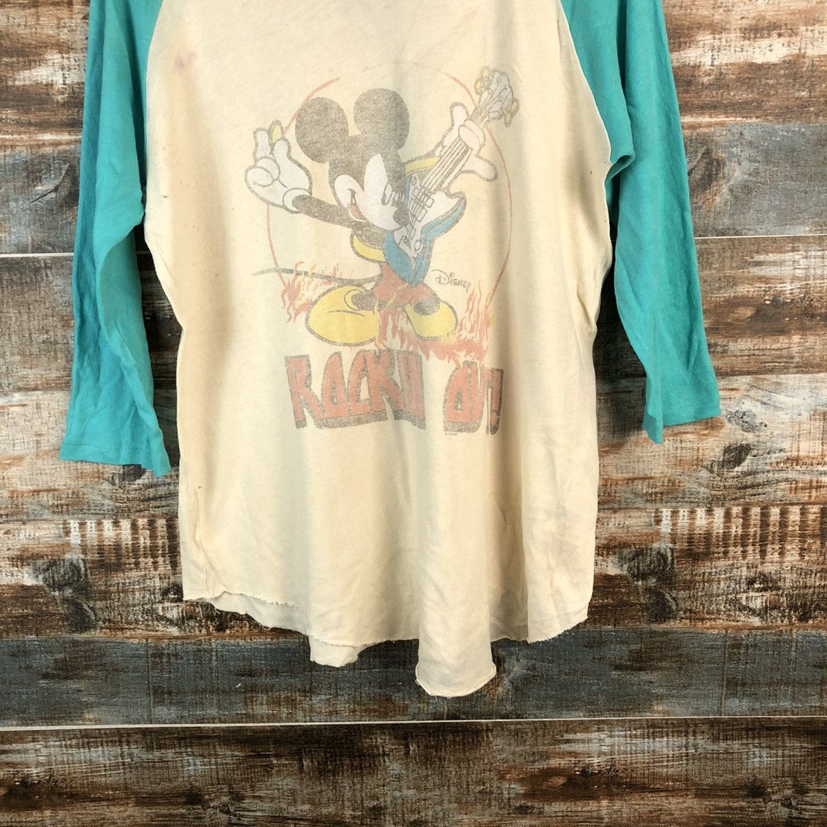 Junk Food Junk Food mickey mouse Green Long Sleeve T-Shirt #A2460 Size M / US 6-8 / IT 42-44 - 3 Thumbnail